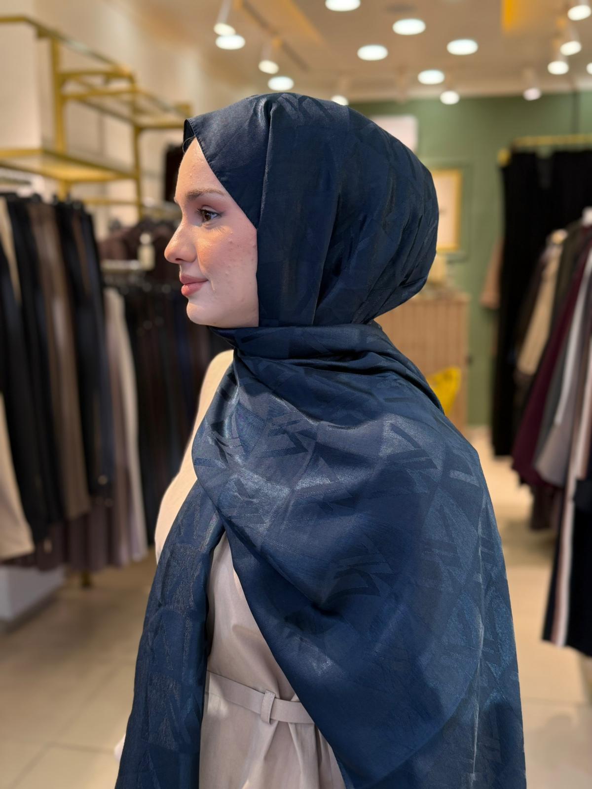 Wennora Paris Collection W Desen Şal Lacivert