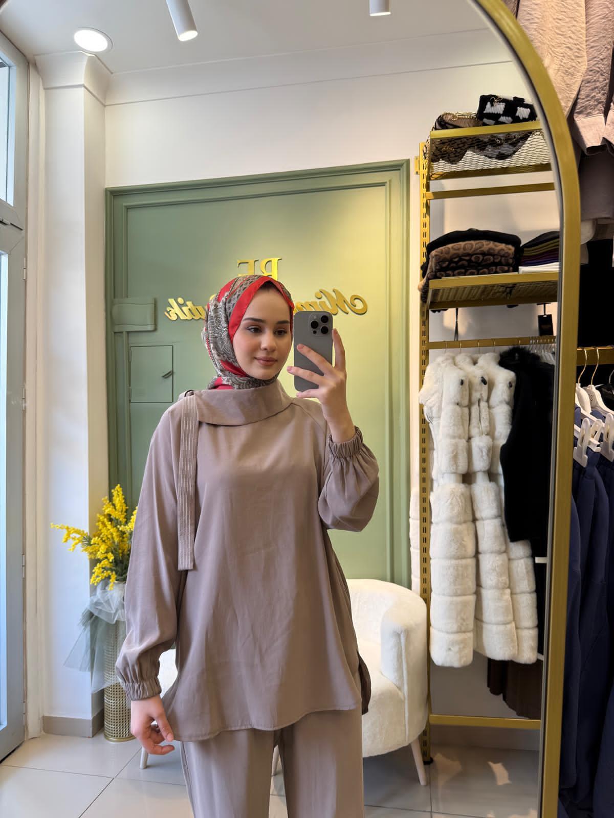 Tensel Modal Takım 8489 Camel