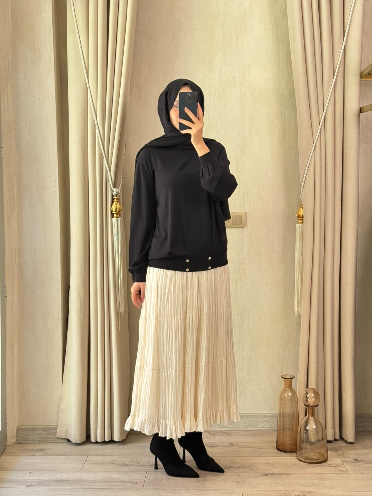 GHİSA 4455 Tunik Siyah