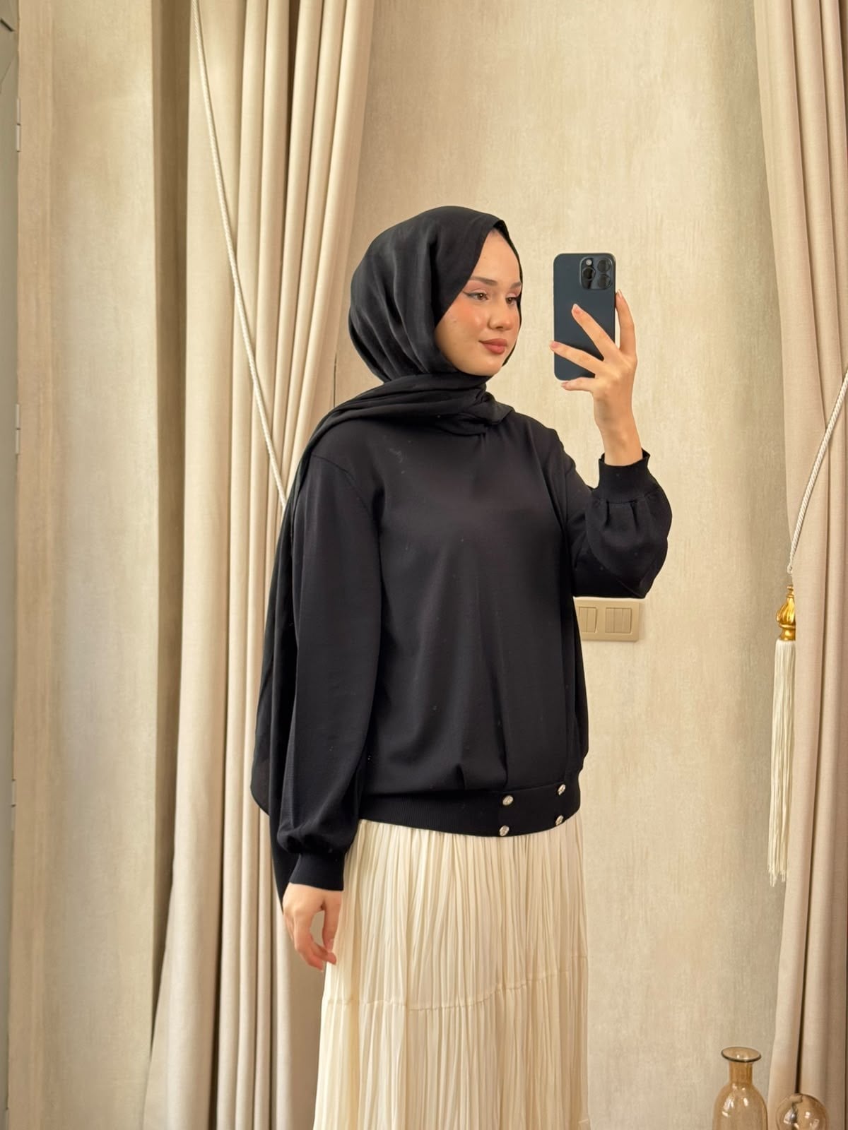 GHİSA 4455 Tunik Siyah
