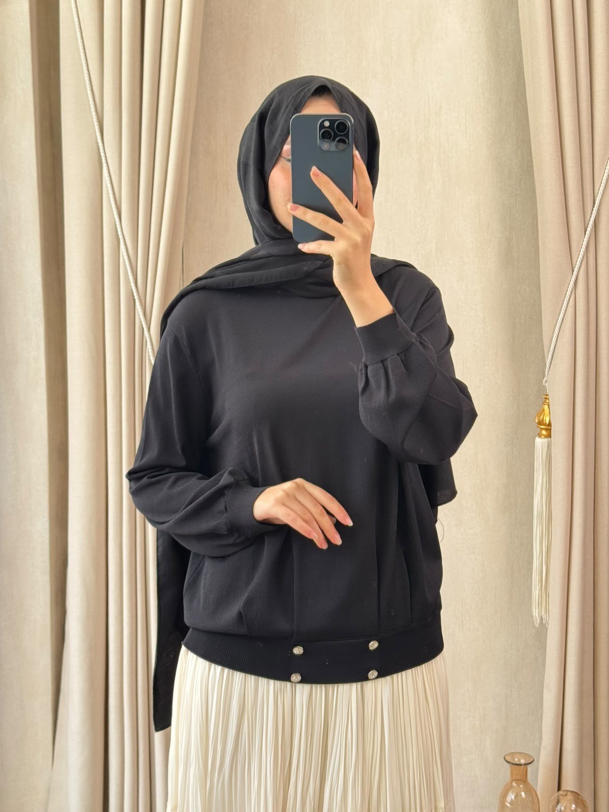 GHİSA 4455 Tunik Siyah