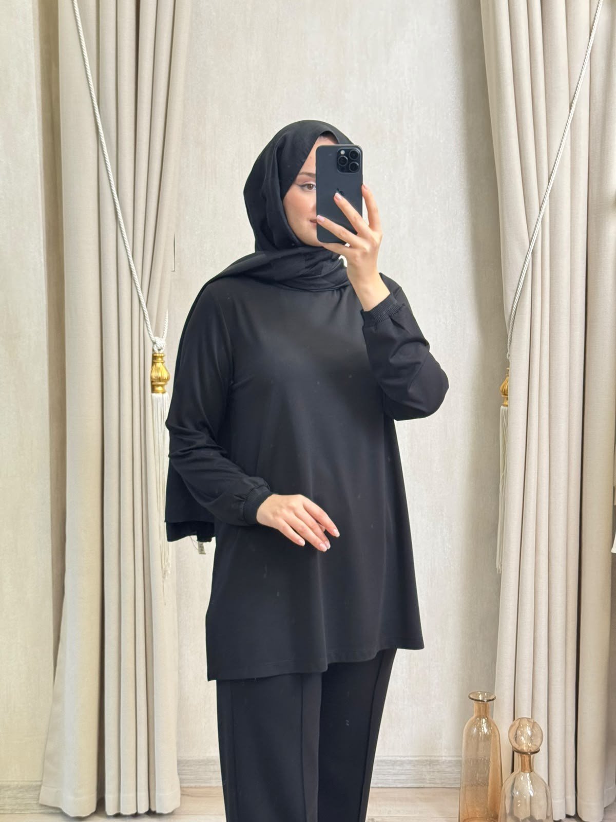 GHİSA 4829 Tunik Siyah