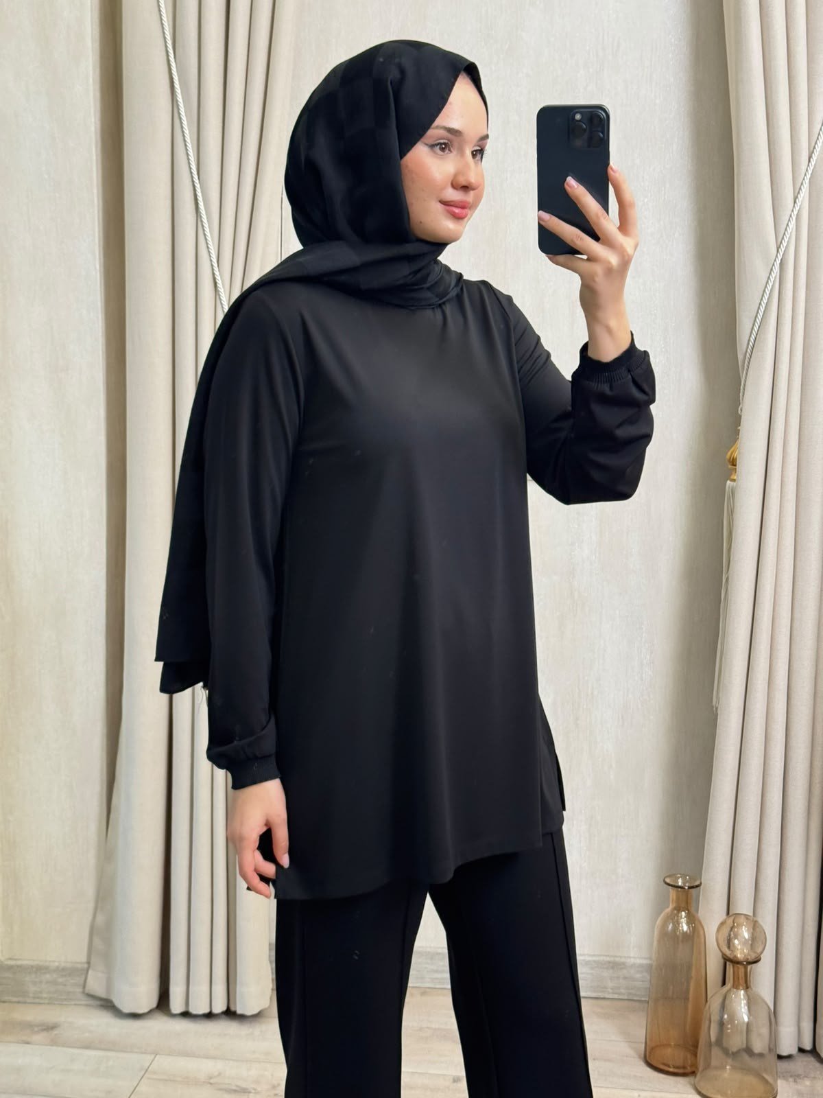 GHİSA 4829 Tunik Siyah