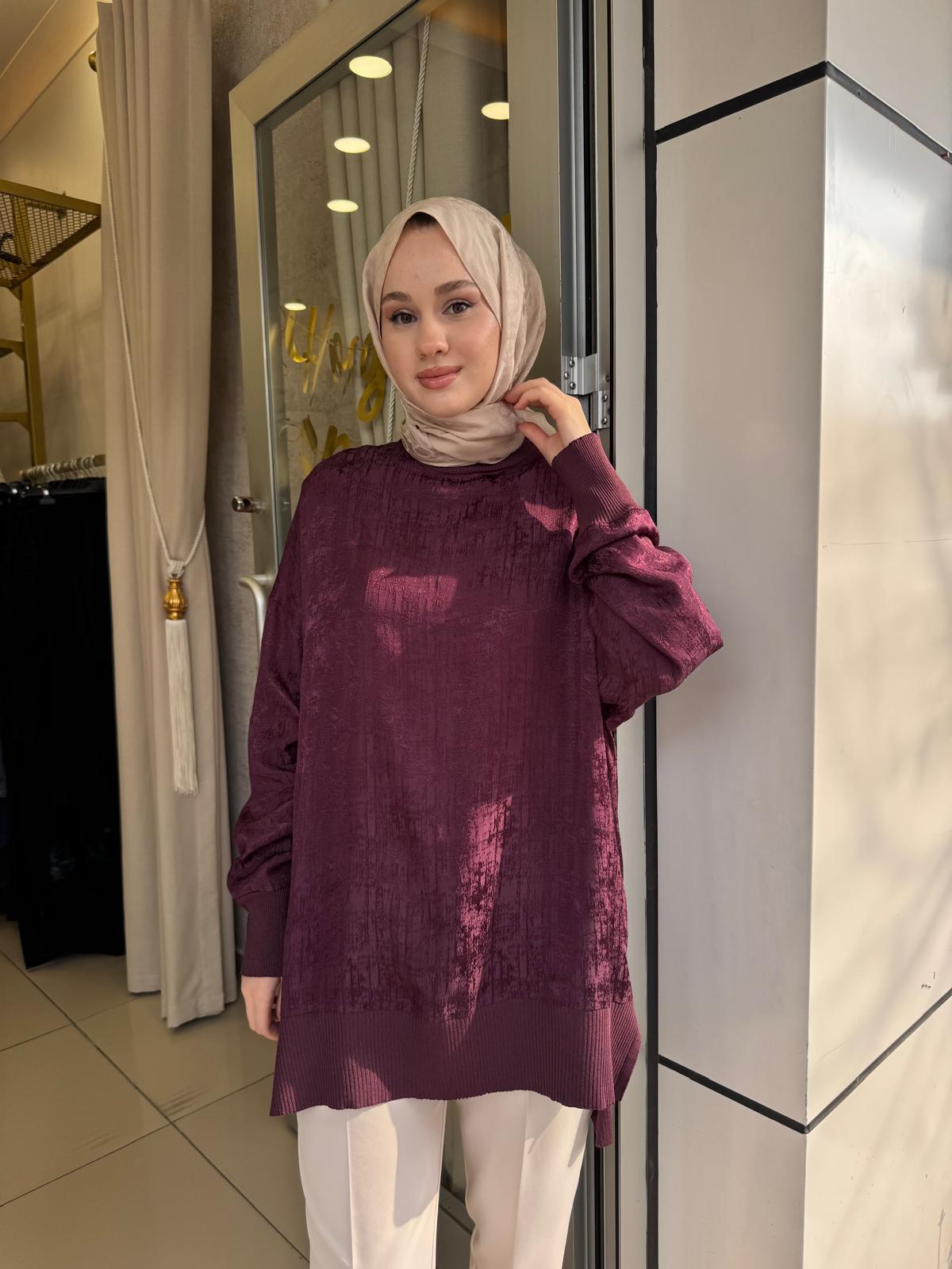Nuss 3013 Jakar Detay Tunik MÜRDÜM