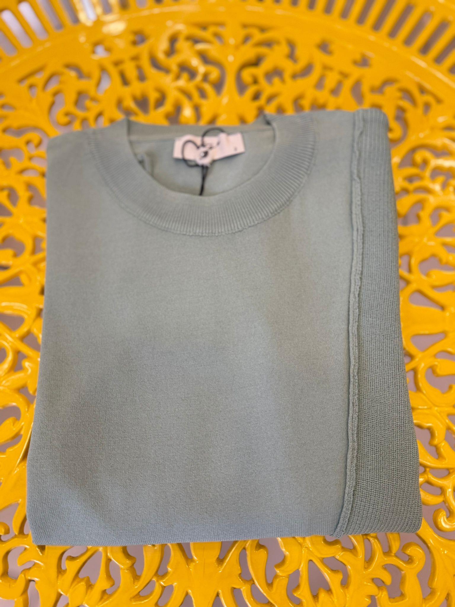 Tığ Triko Örgü Detaylı Rayon Tunik 21872 Mint