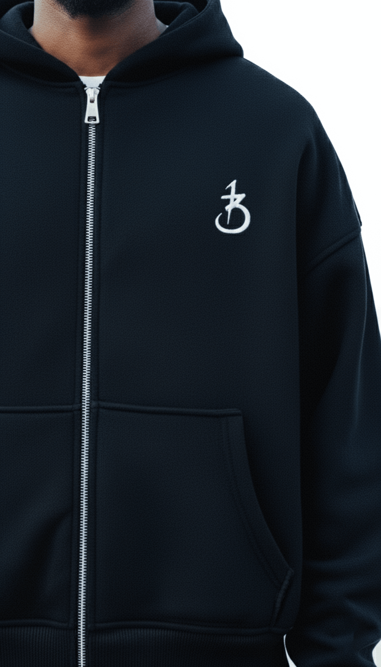 First Born: STREET CODE Logo Basic Zipper 