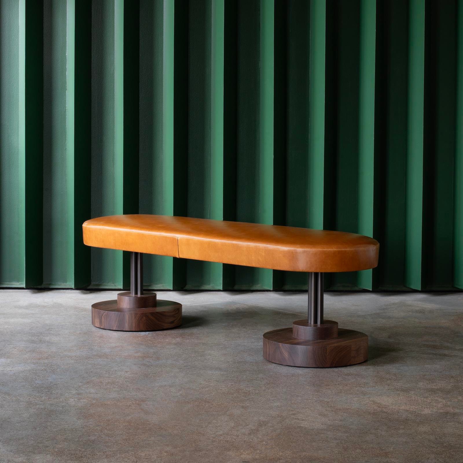Prama Gerçek Deri Bench
