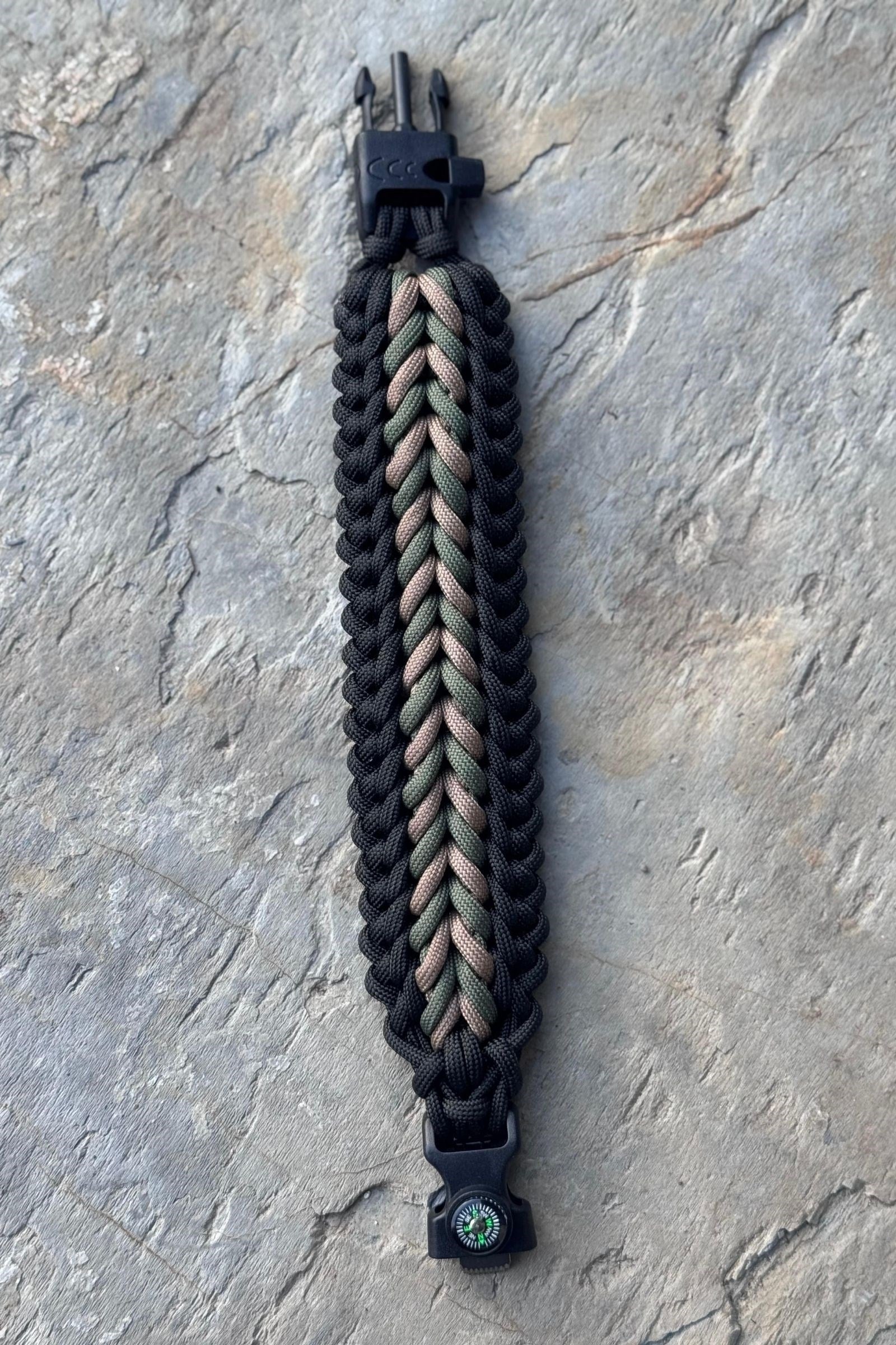 Ateş Paracord Bileklik | Pusulalı