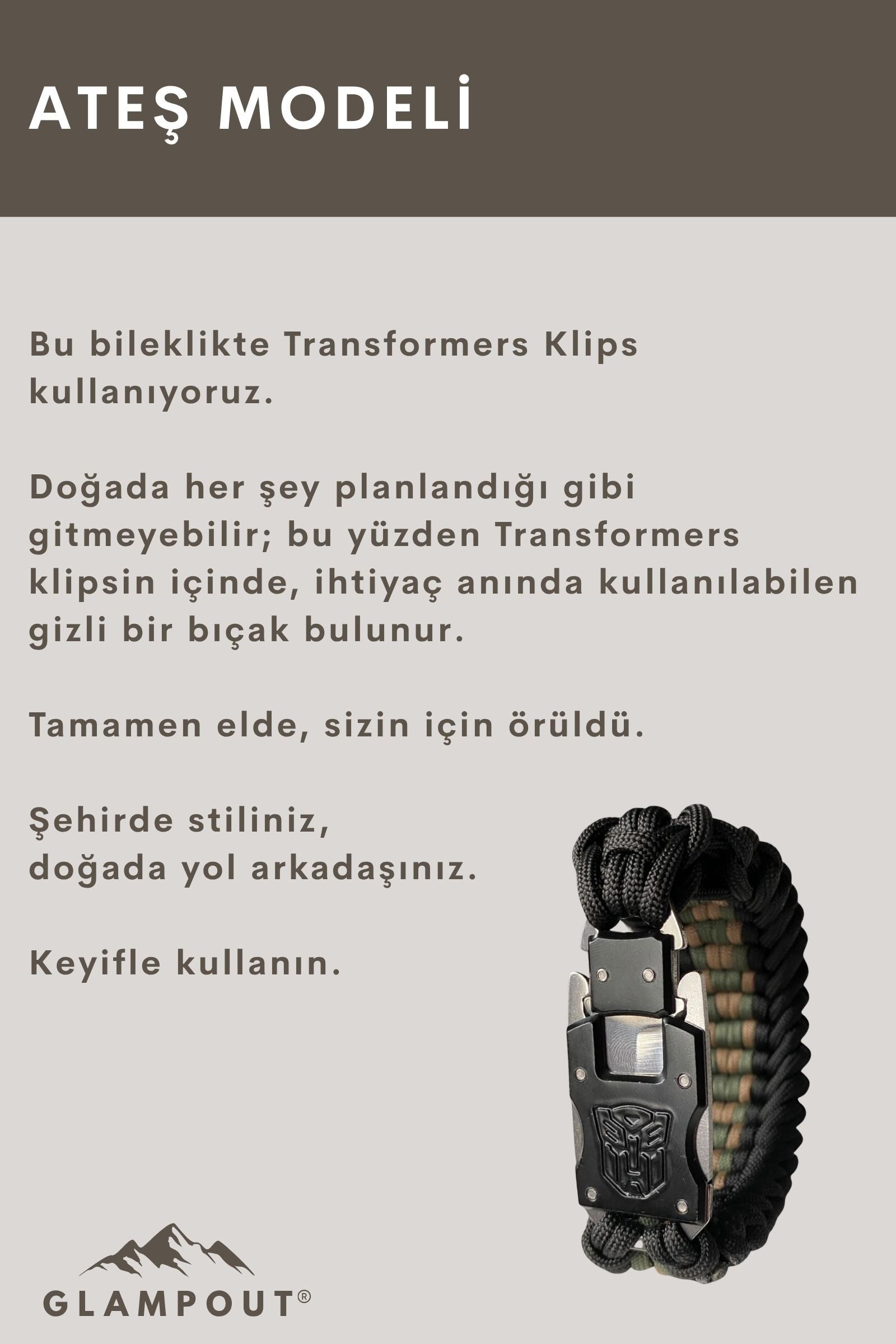 Ateş Paracord Bileklik | Transformers 