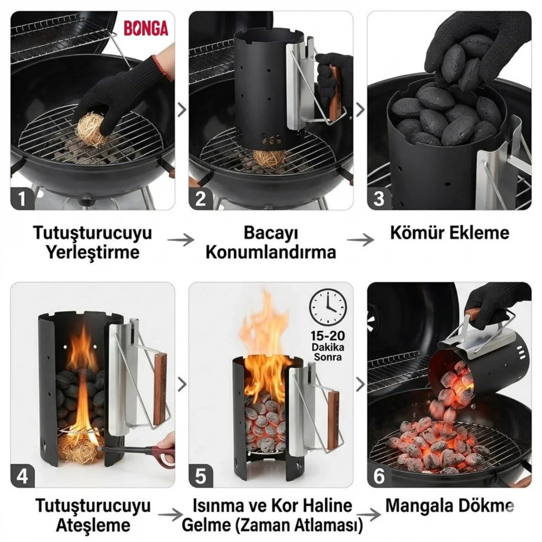 Briket Yumurta Kömür - 4 kg Sıkıştırılmış %100 Doğal Barbekü Mangal Kömürü