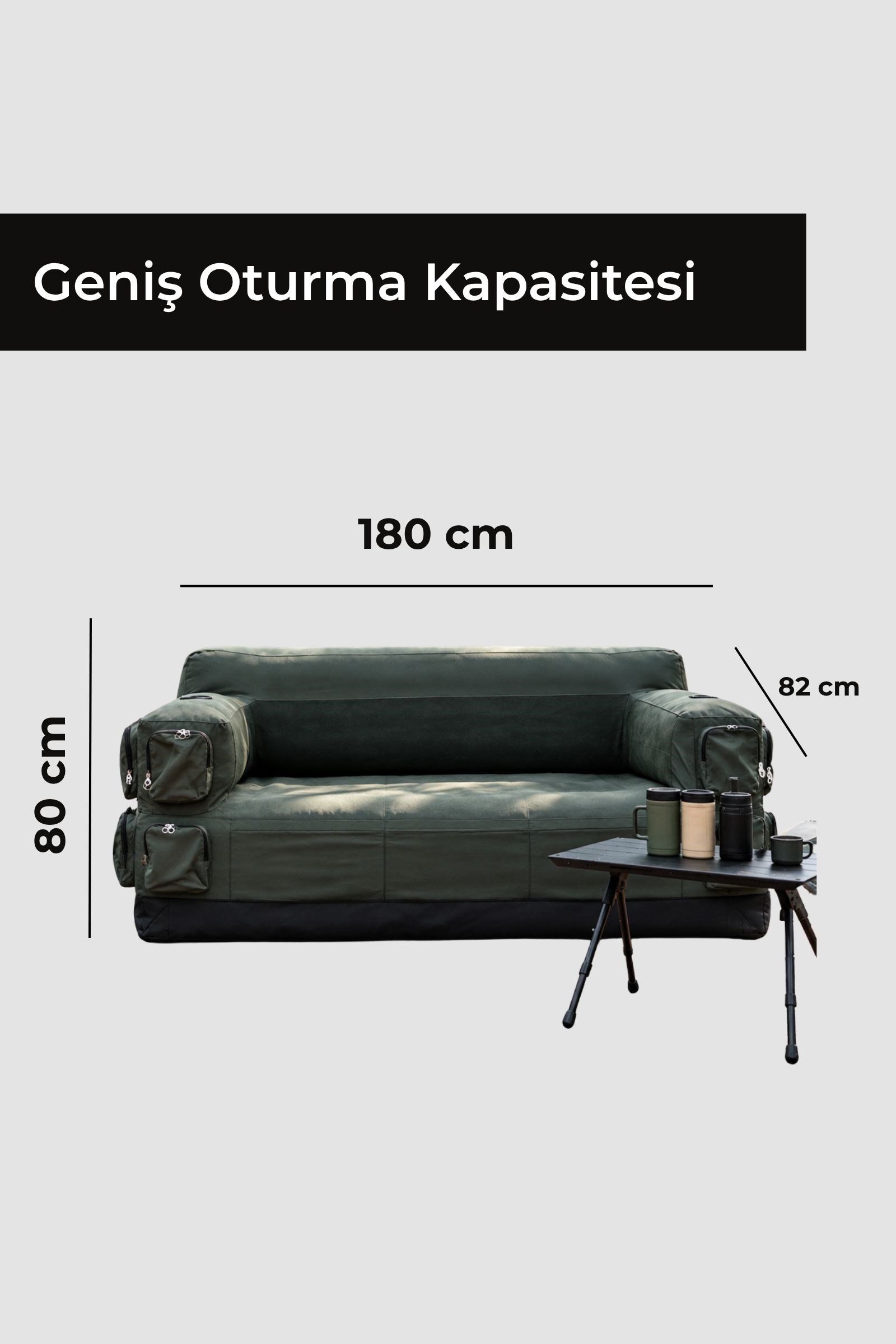 Gopamir Şişme Koltuk Haki