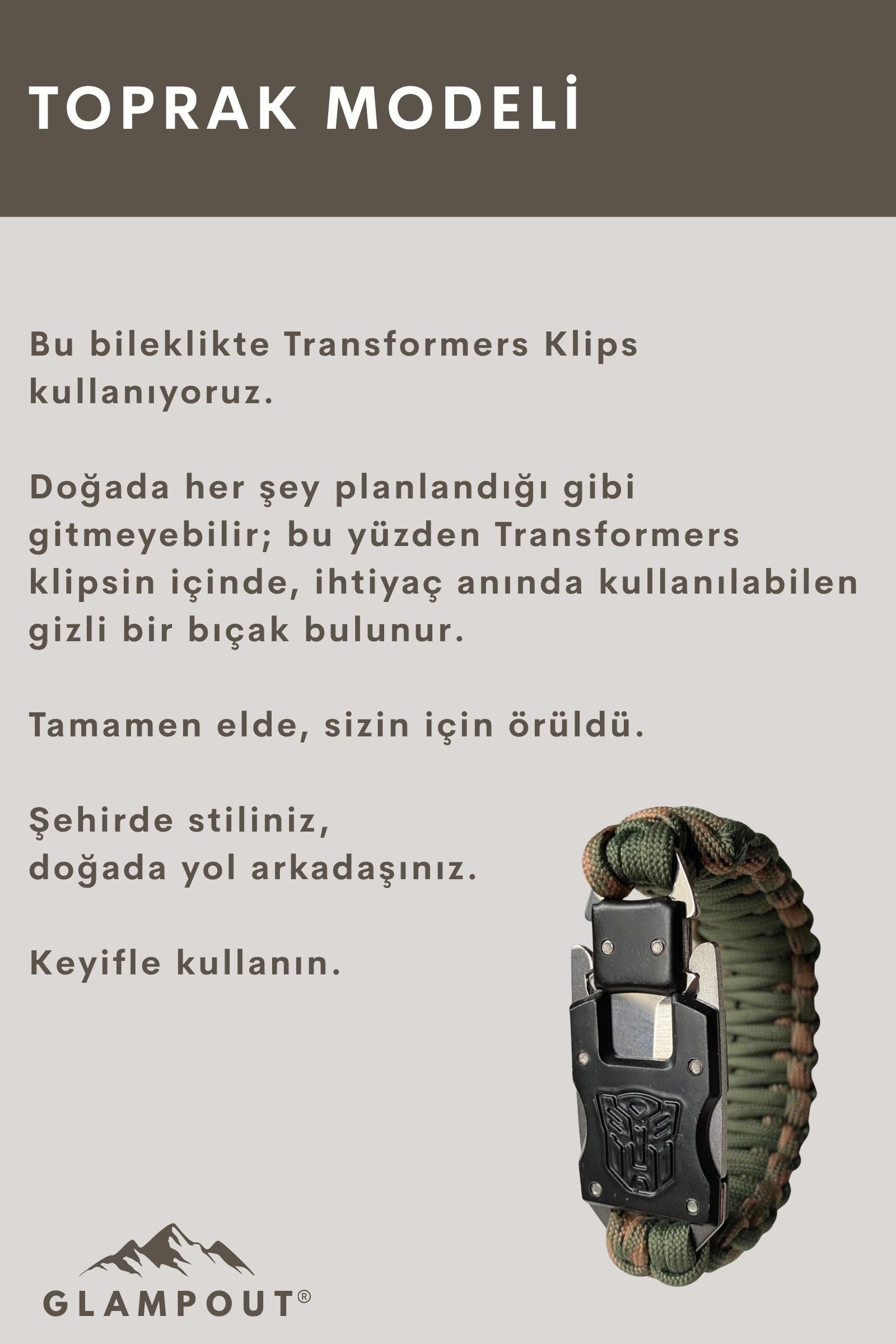 Toprak Paracord Bileklik | Transformers