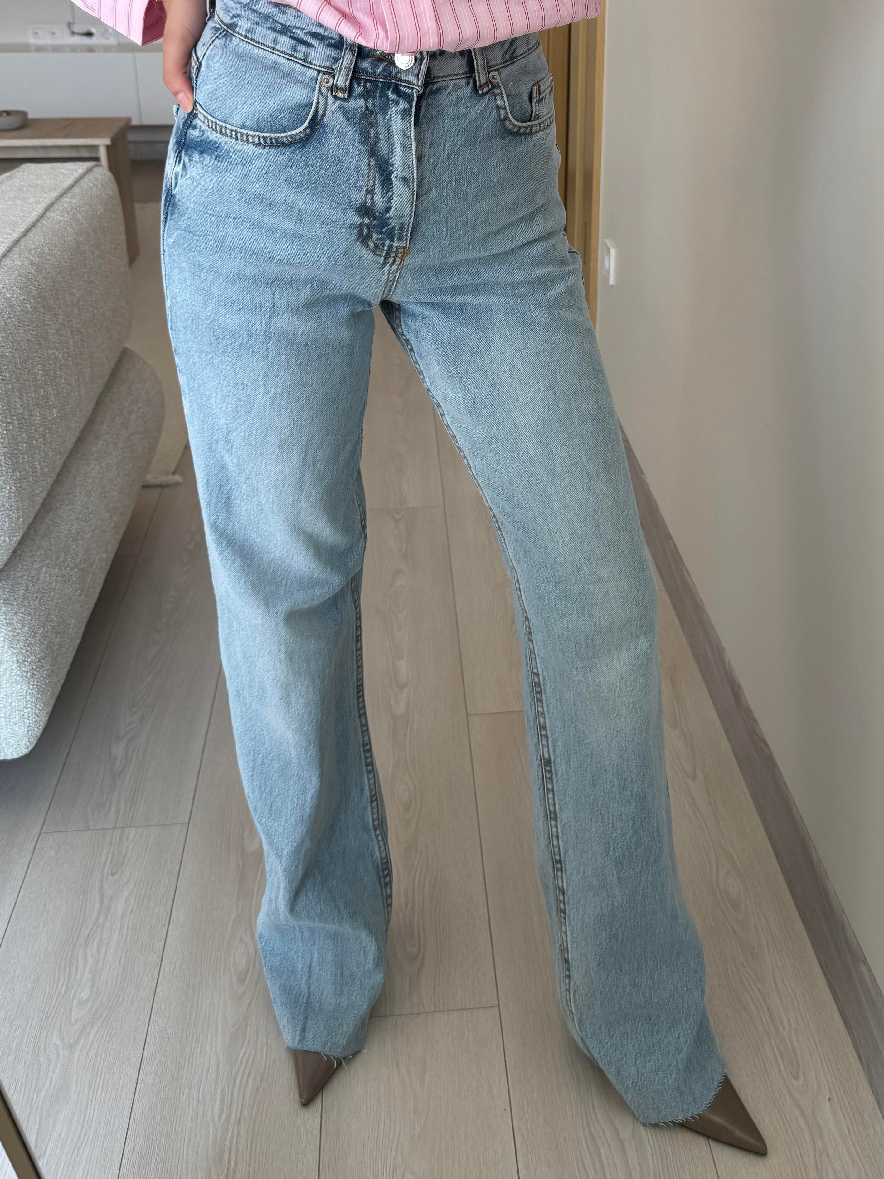 STRAIGHT JEAN BUZ MAVİSİ
