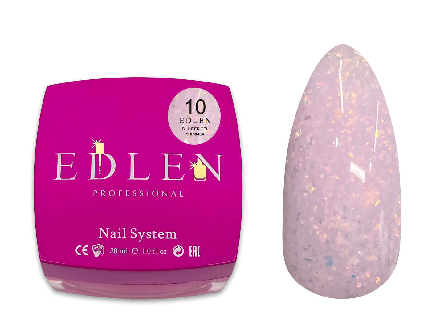 EdlenBuilder Jel ShimmerBuilder gel Shimmer Edlen №10 30ml