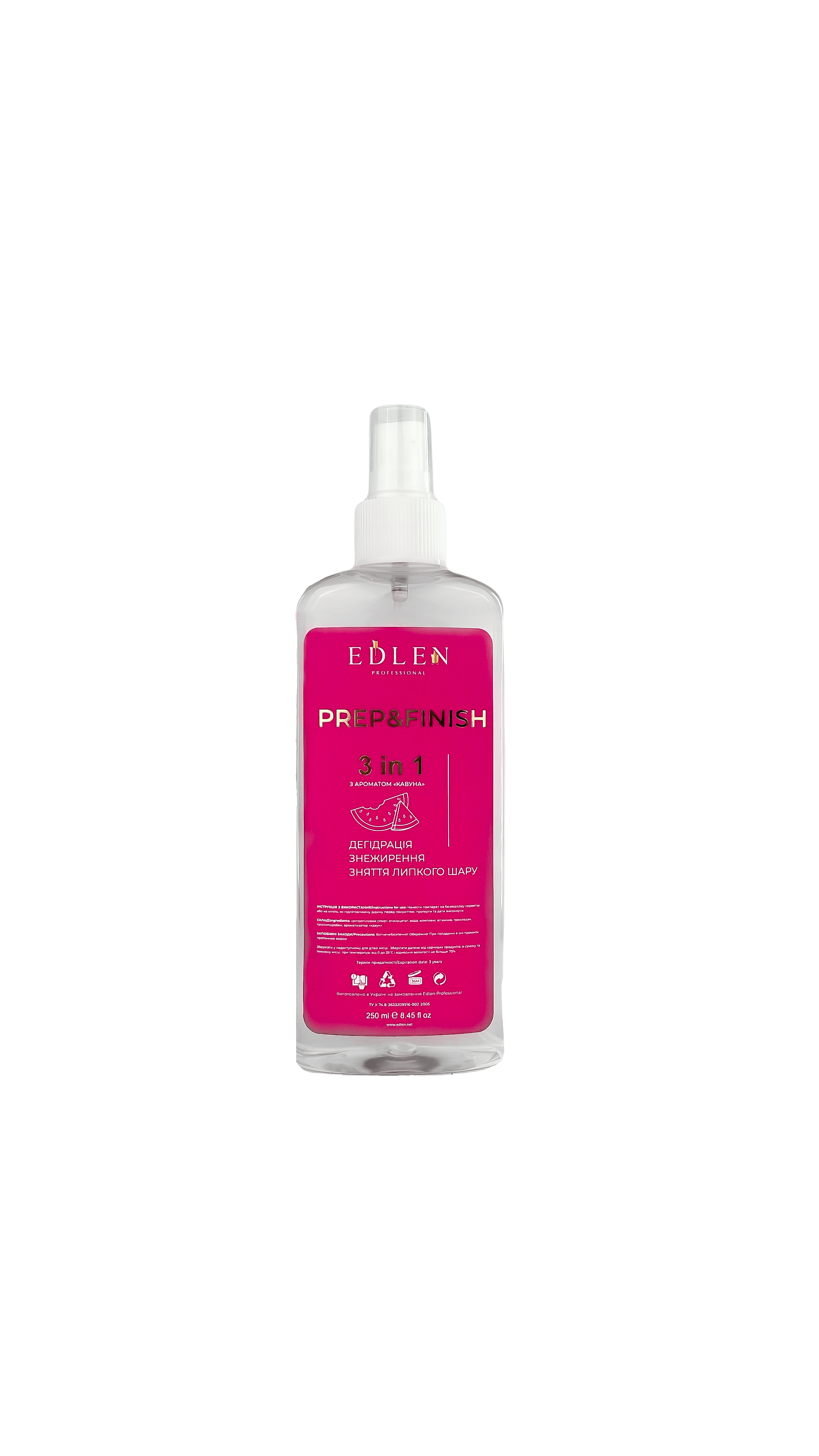 EdlenPrep FinishYağ giderici Prep&Finish Watermelon Edlen 250 ml