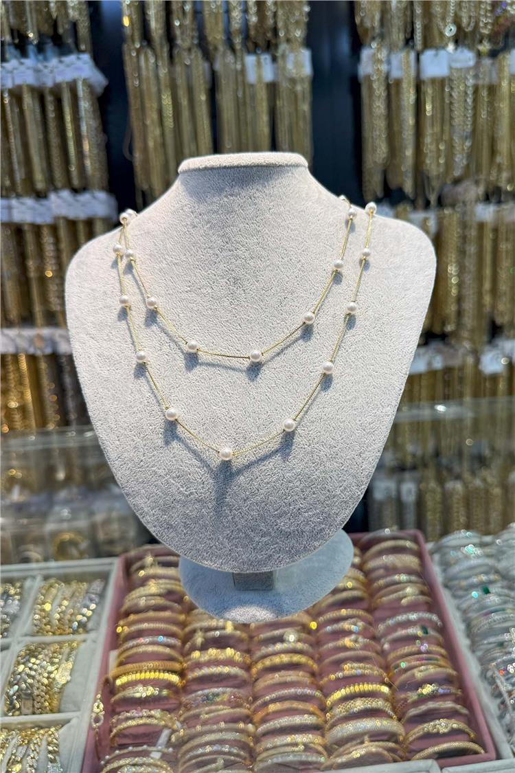 14 K Yeşil Altın Renk Vip Kolye