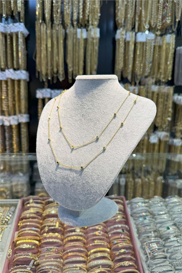 14 K Yeşil Altın Renk Vip Kolye