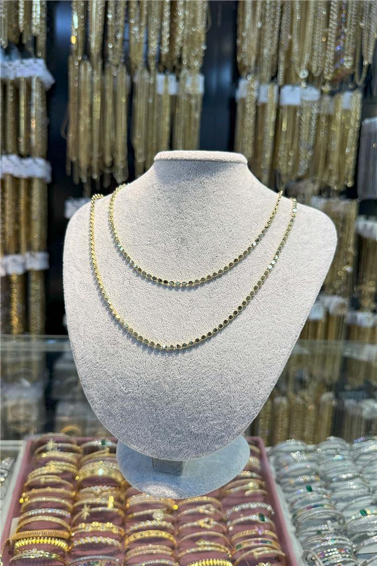 14 K Yeşil Altın Renk Vip Kolye