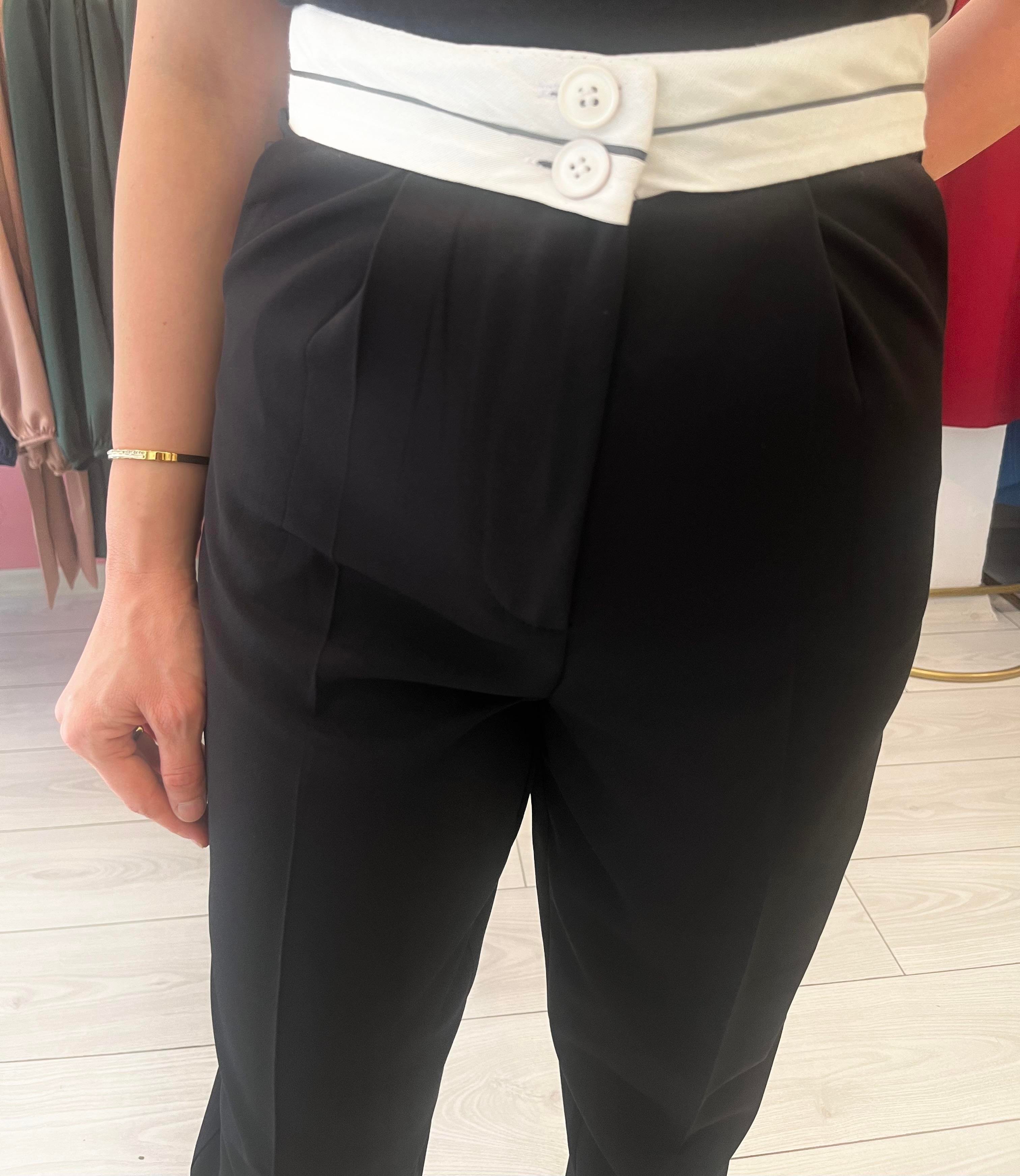 Bel Şerit Detay Pantolon