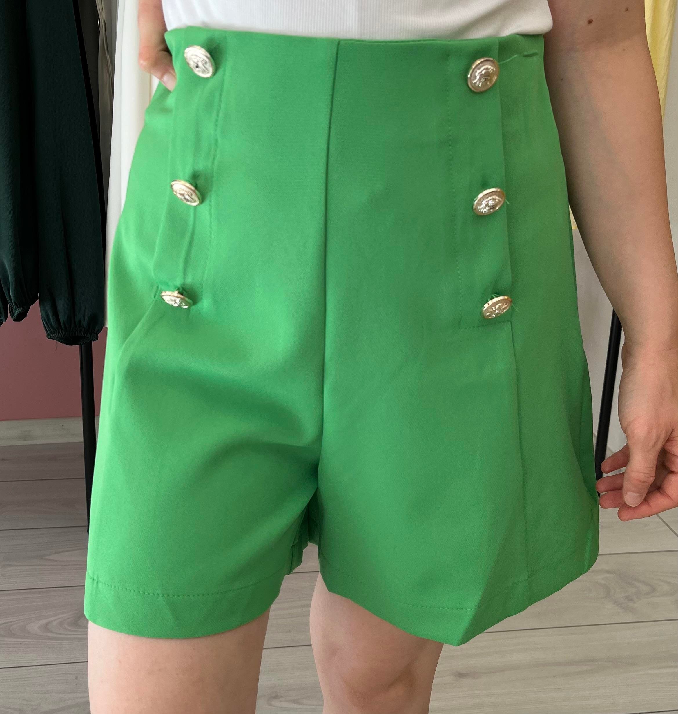 Marka Model Düğme Detaylı Şort