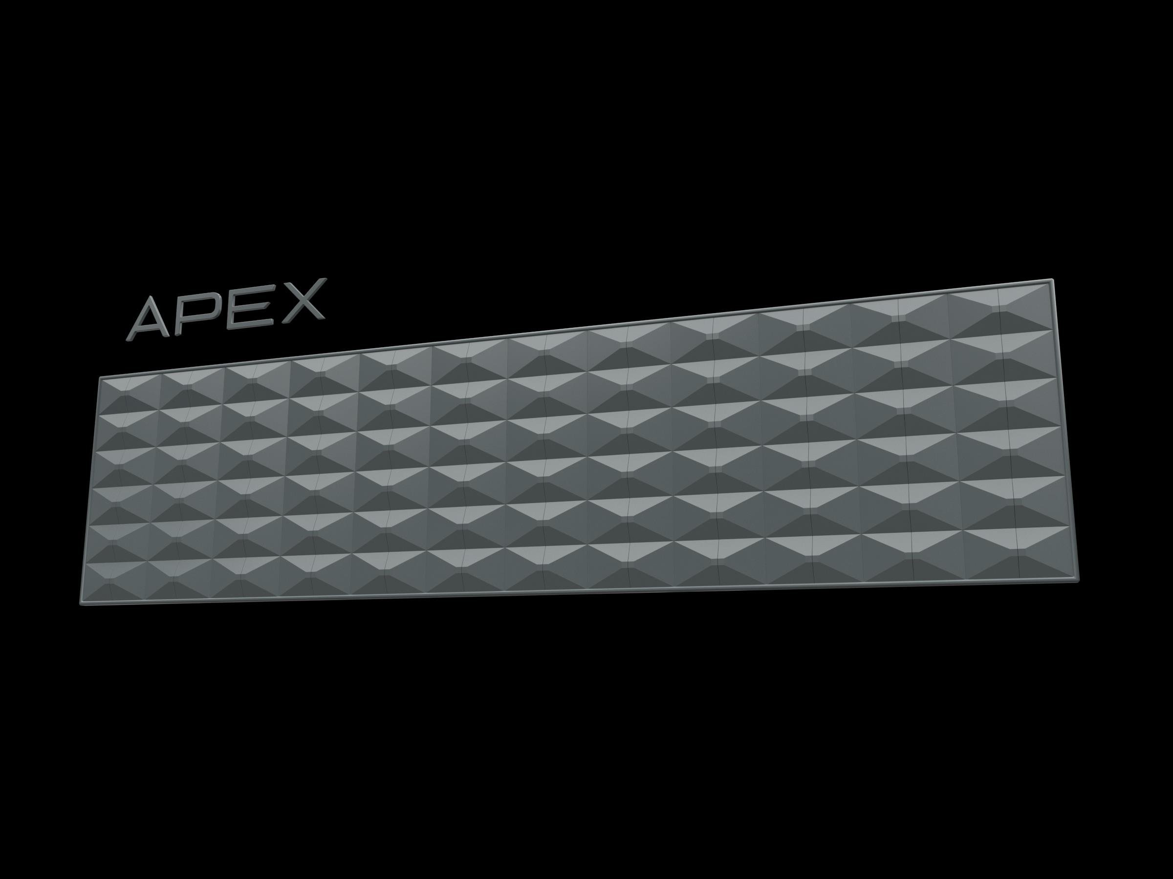 3D Tabela Zemini Apex Antrasit (Ölçü Seçenekli)