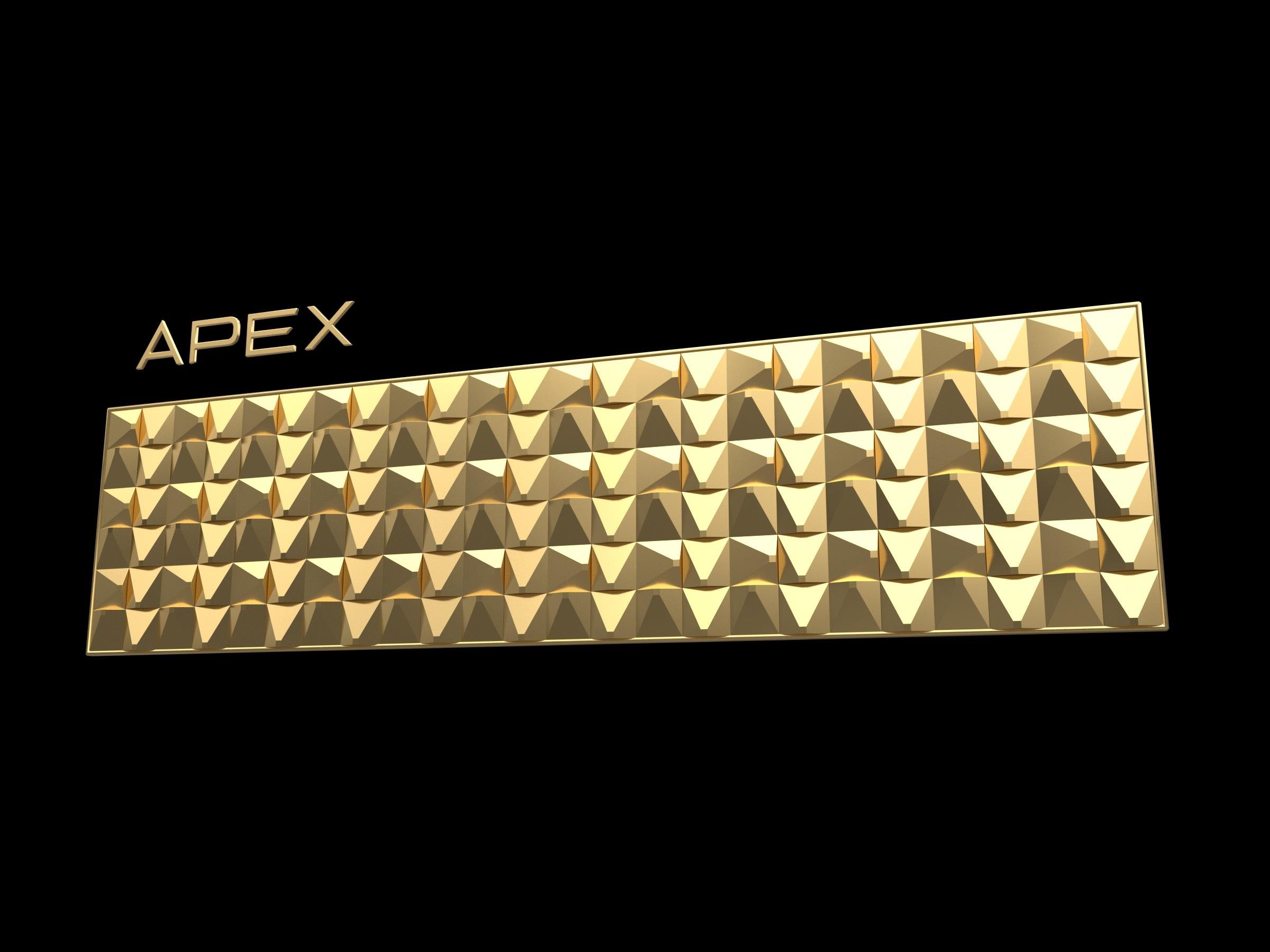 3D Tabela Zemini Apex Gold (Ölçü Seçenekli)