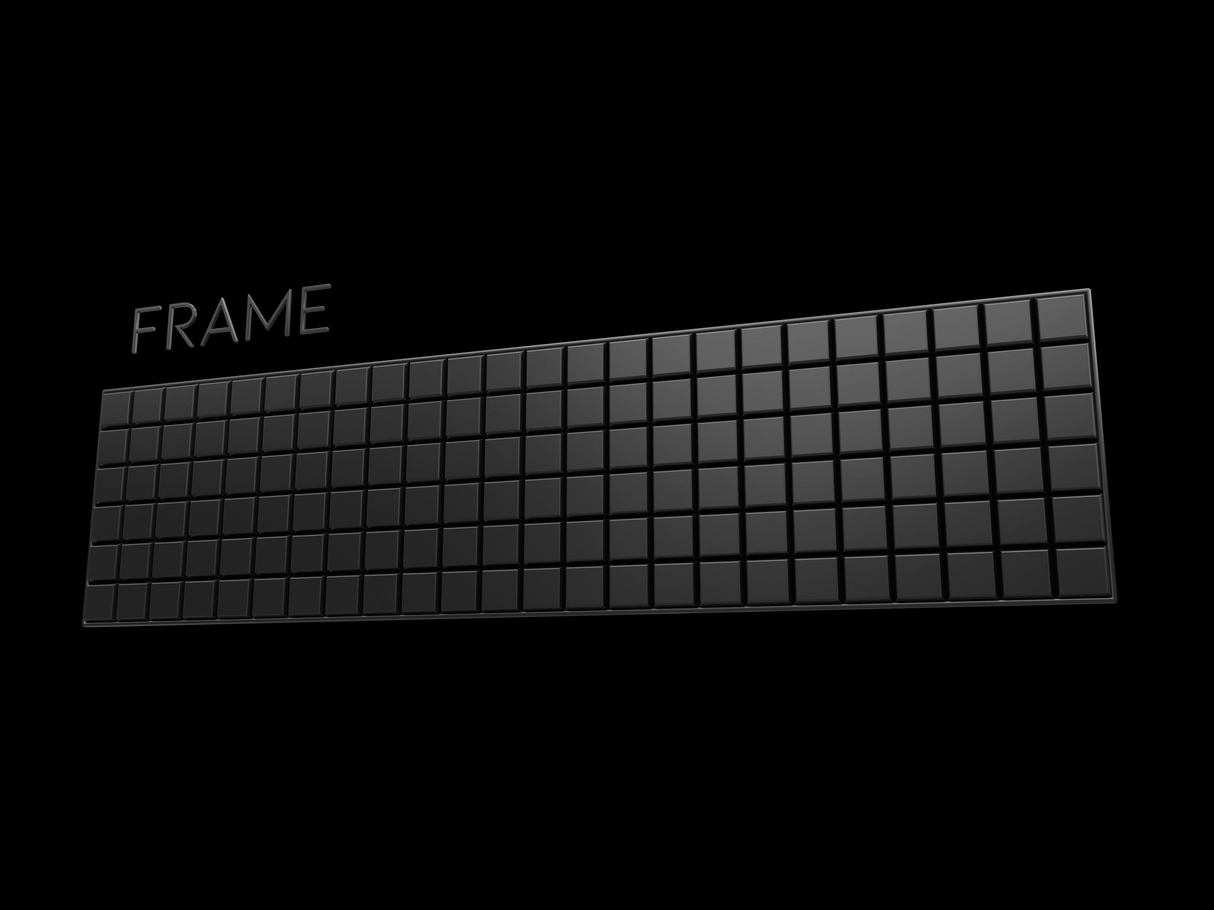 3D Tabela Zemini Frame Siyah (Ölçü Seçenekli)