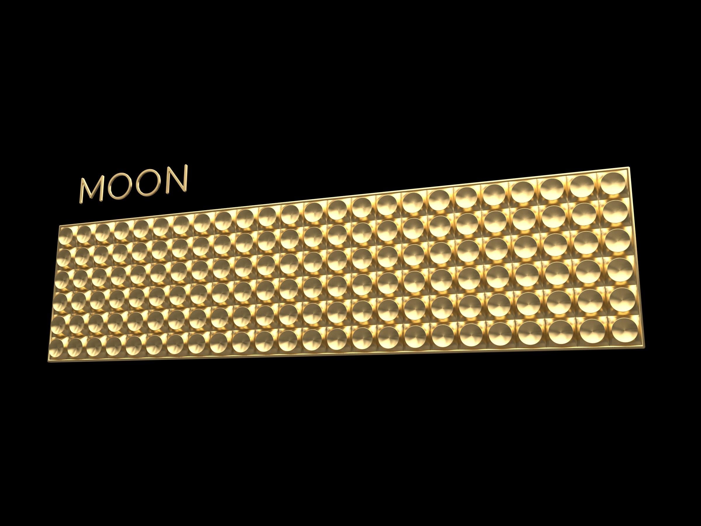 3D Tabela Zemini Moon Gold (Ölçü Seçenekli)
