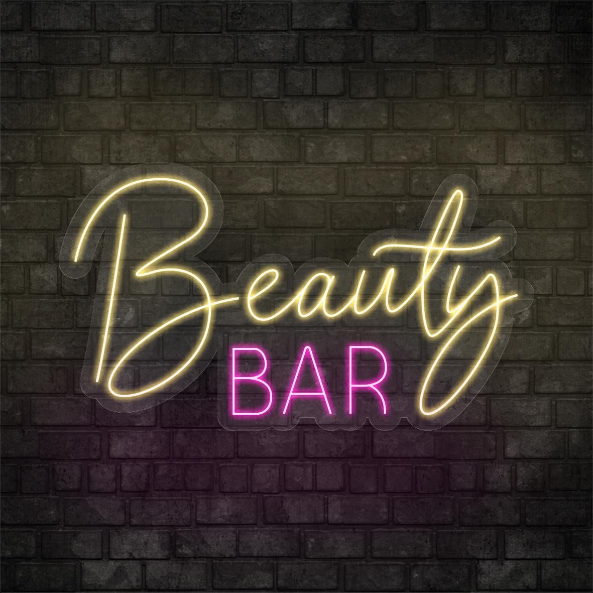 Beauty Bar Yazılı Led Neon
