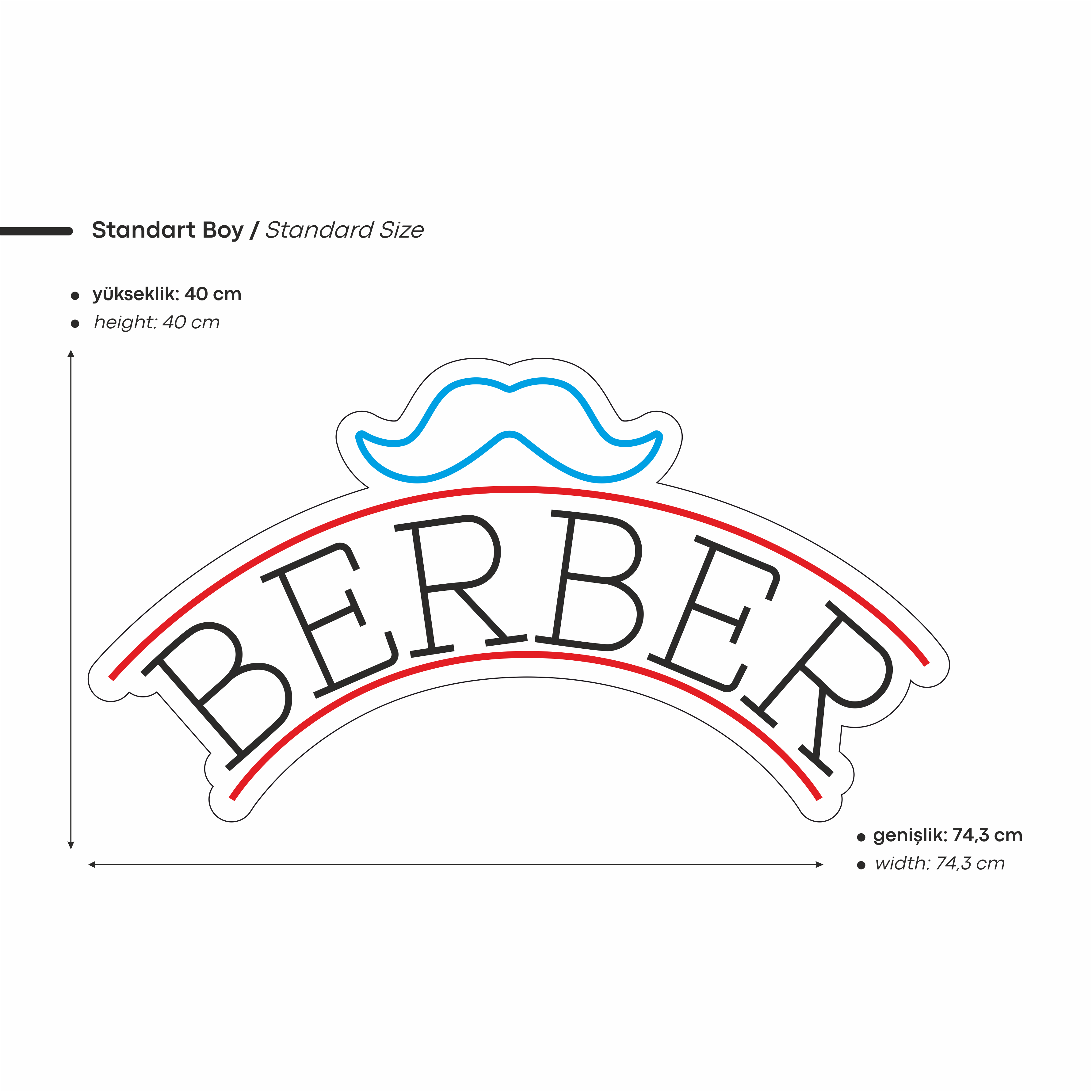 Berber Yazılı Led Neon