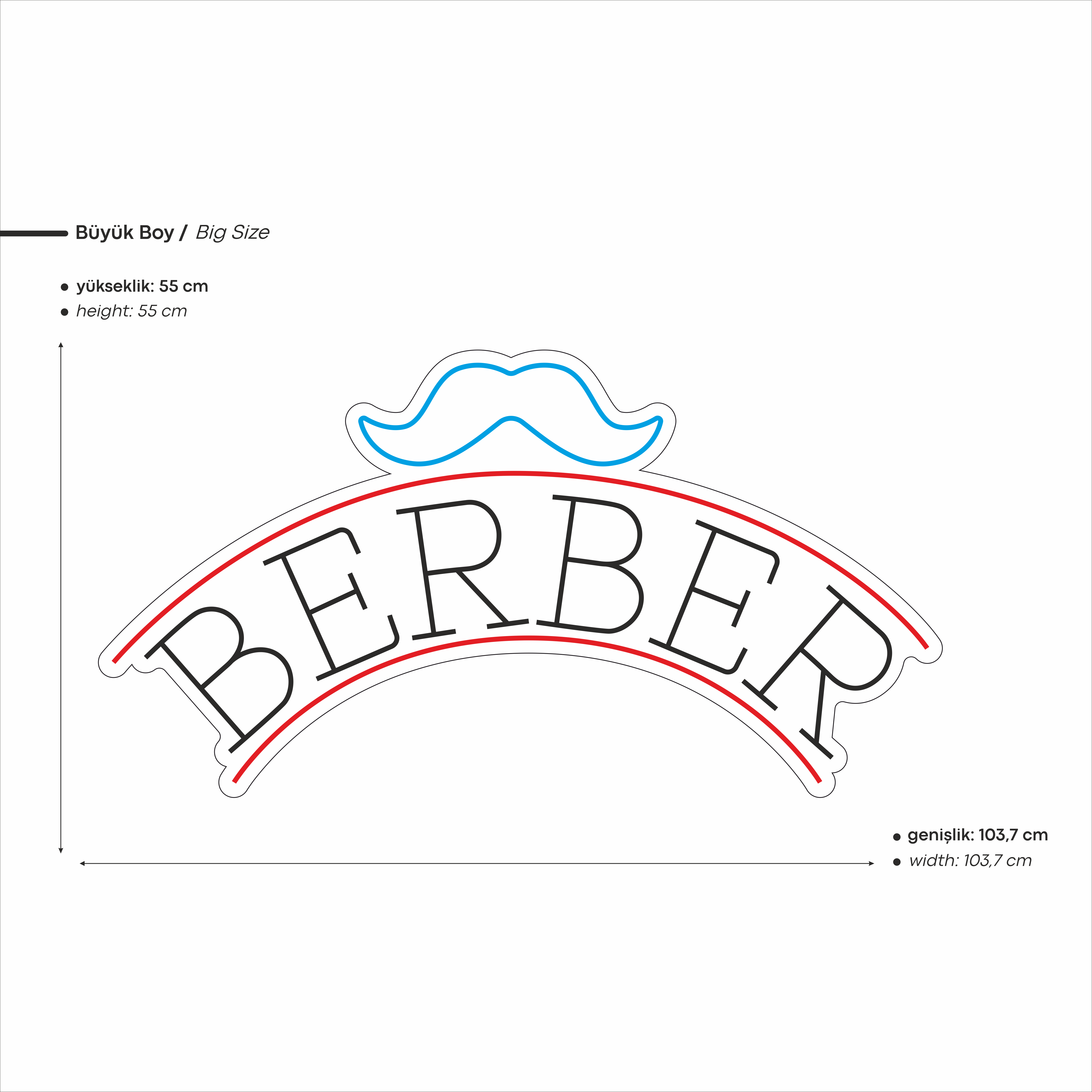 Berber Yazılı Led Neon