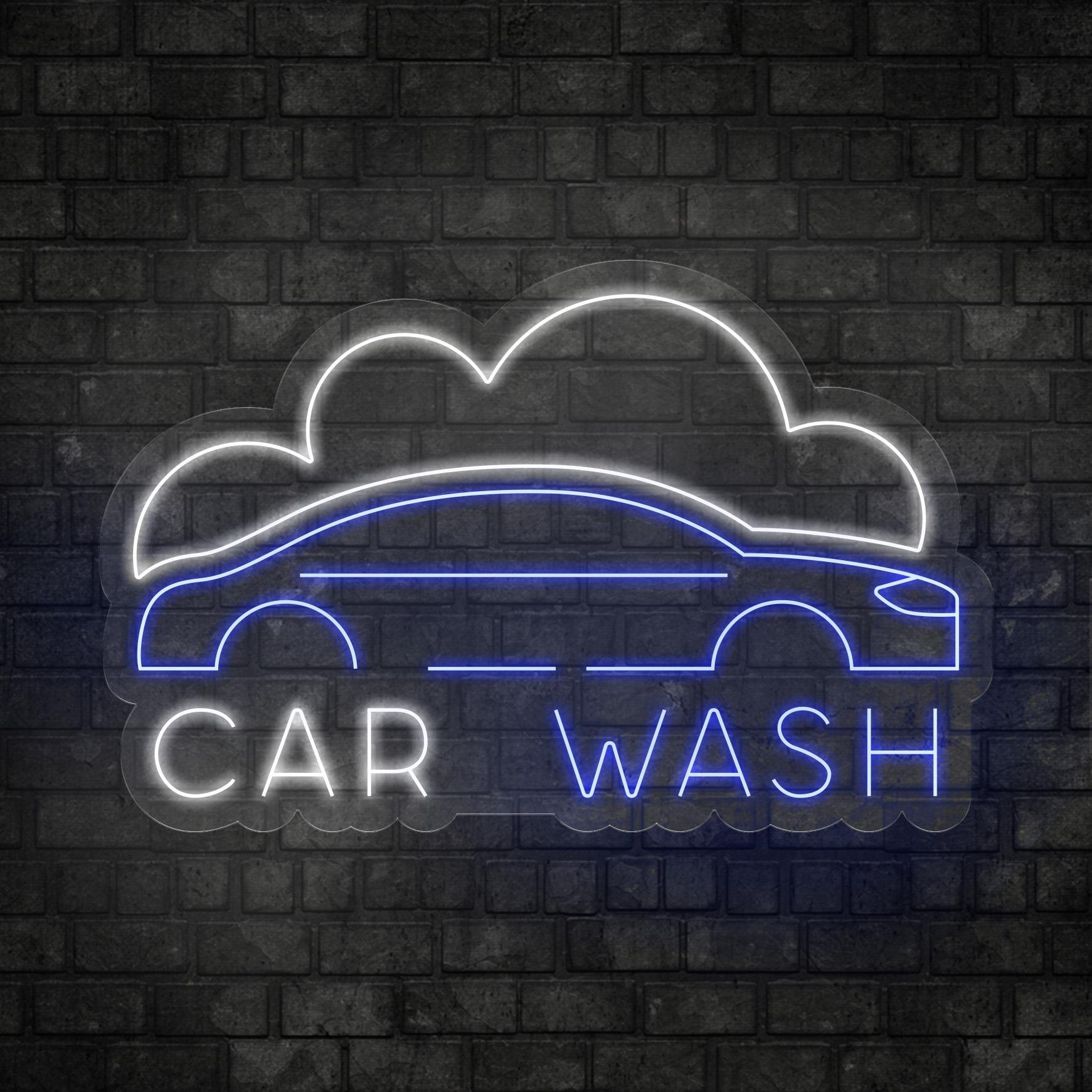 Car Wash Yazılı Led Neon