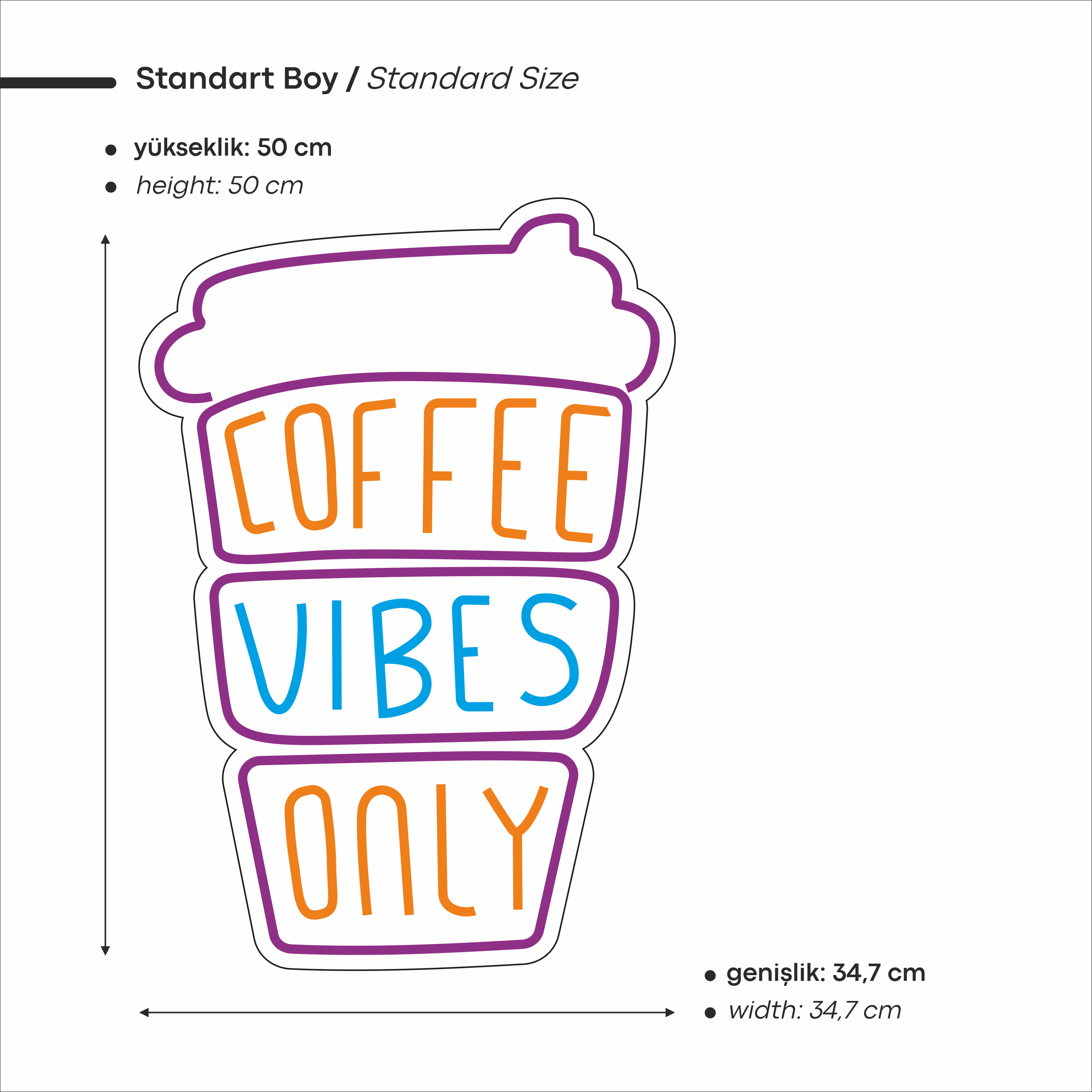 Coffee Vibes Only Led Neon