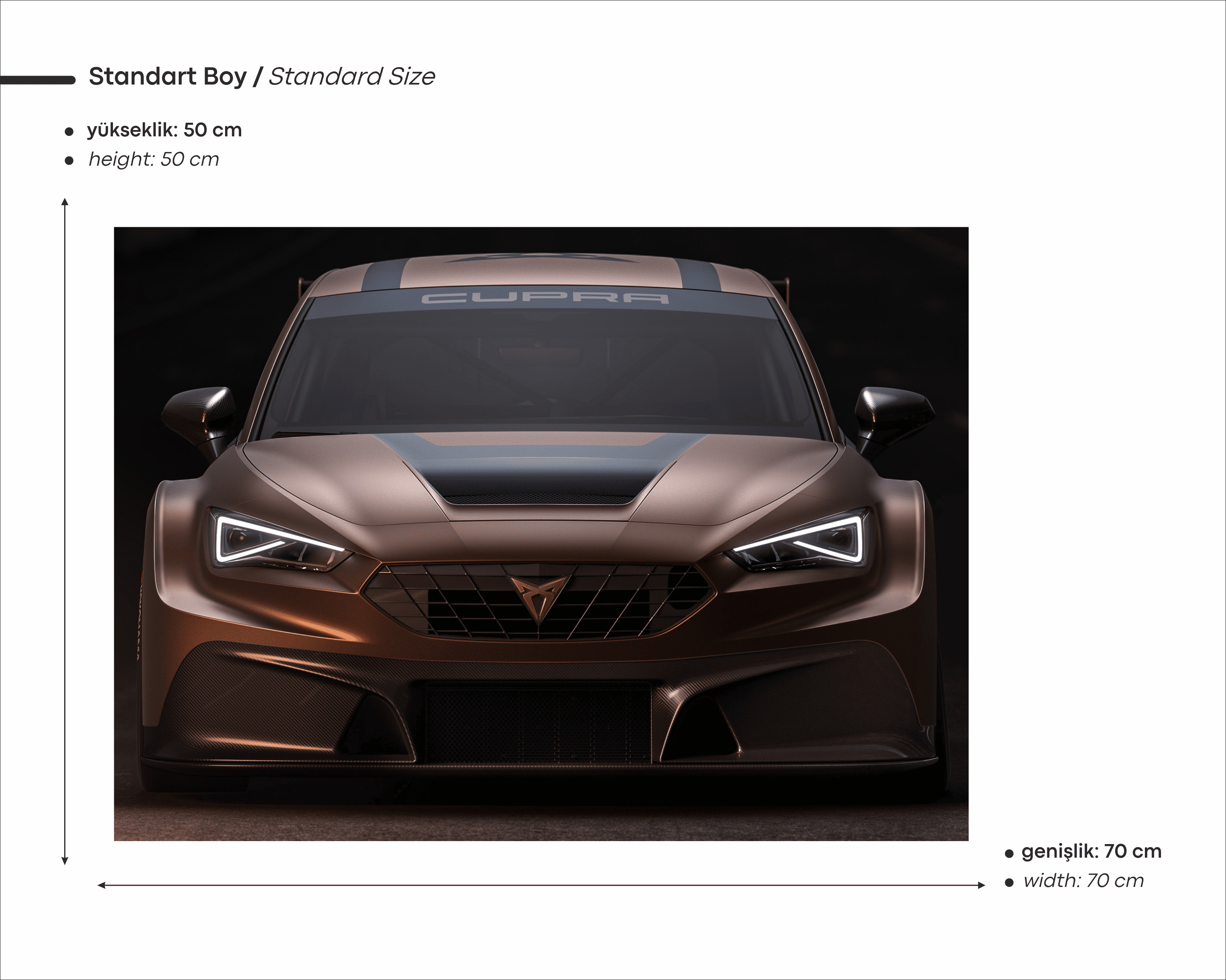 Cupra Leon Competición Araba Neon Tablo