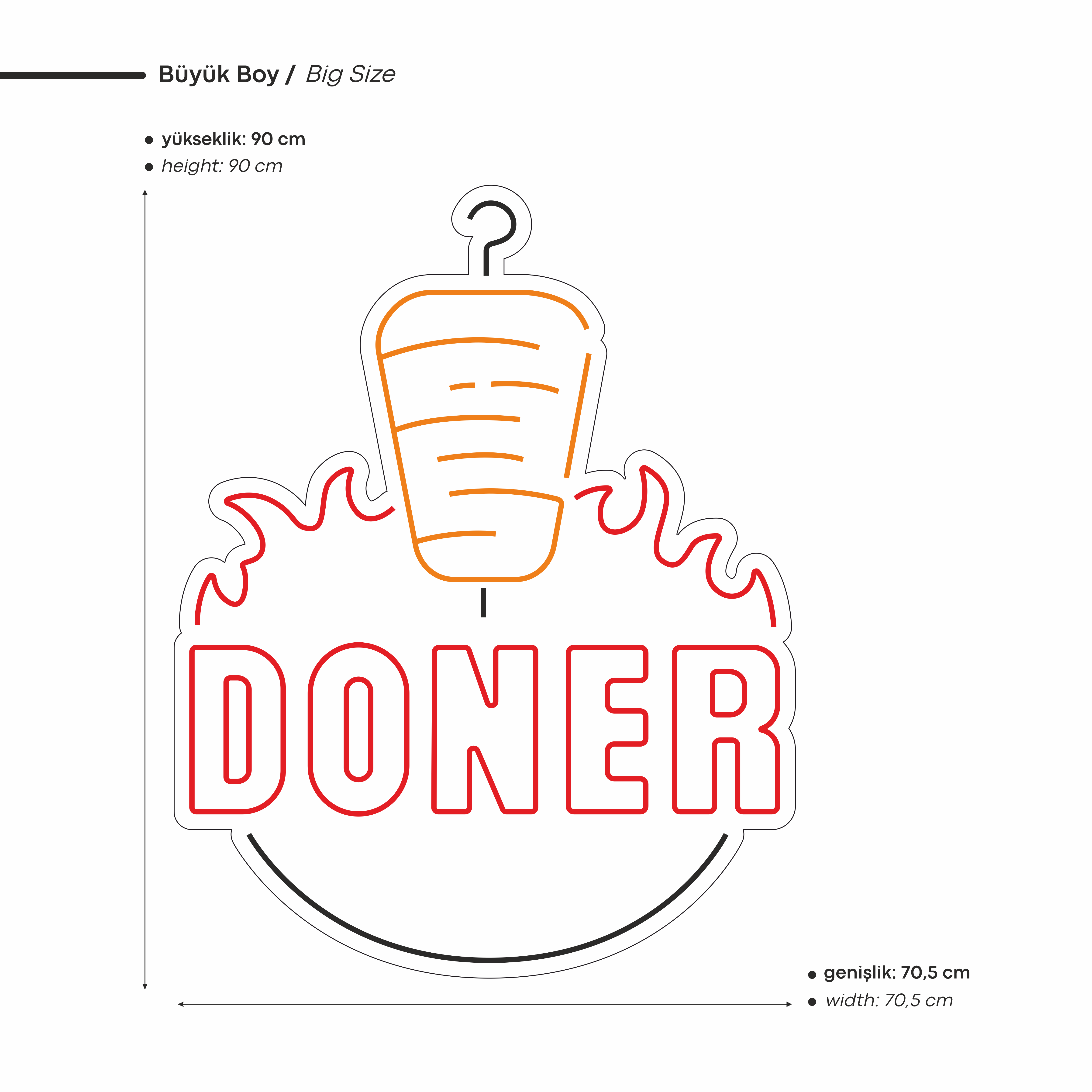 Döner Led Neon