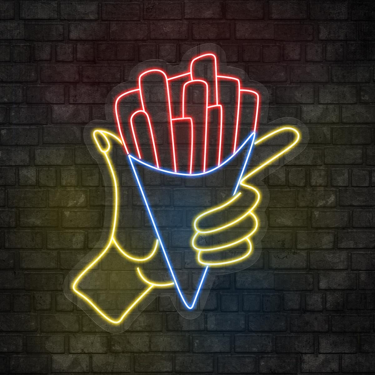 French Fries Led Neon