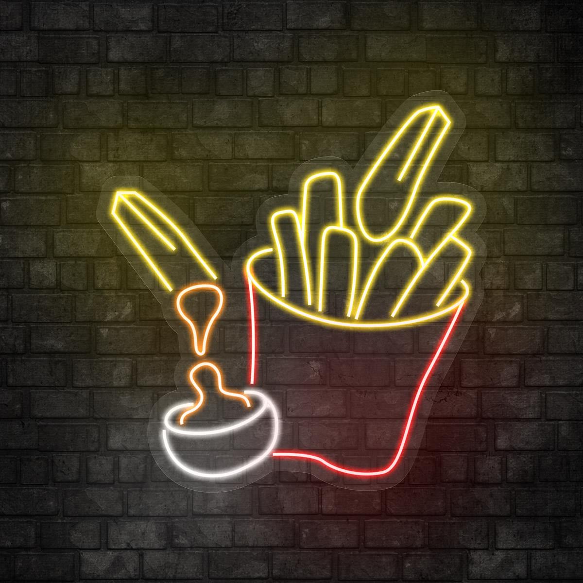 French Fries Led Neon
