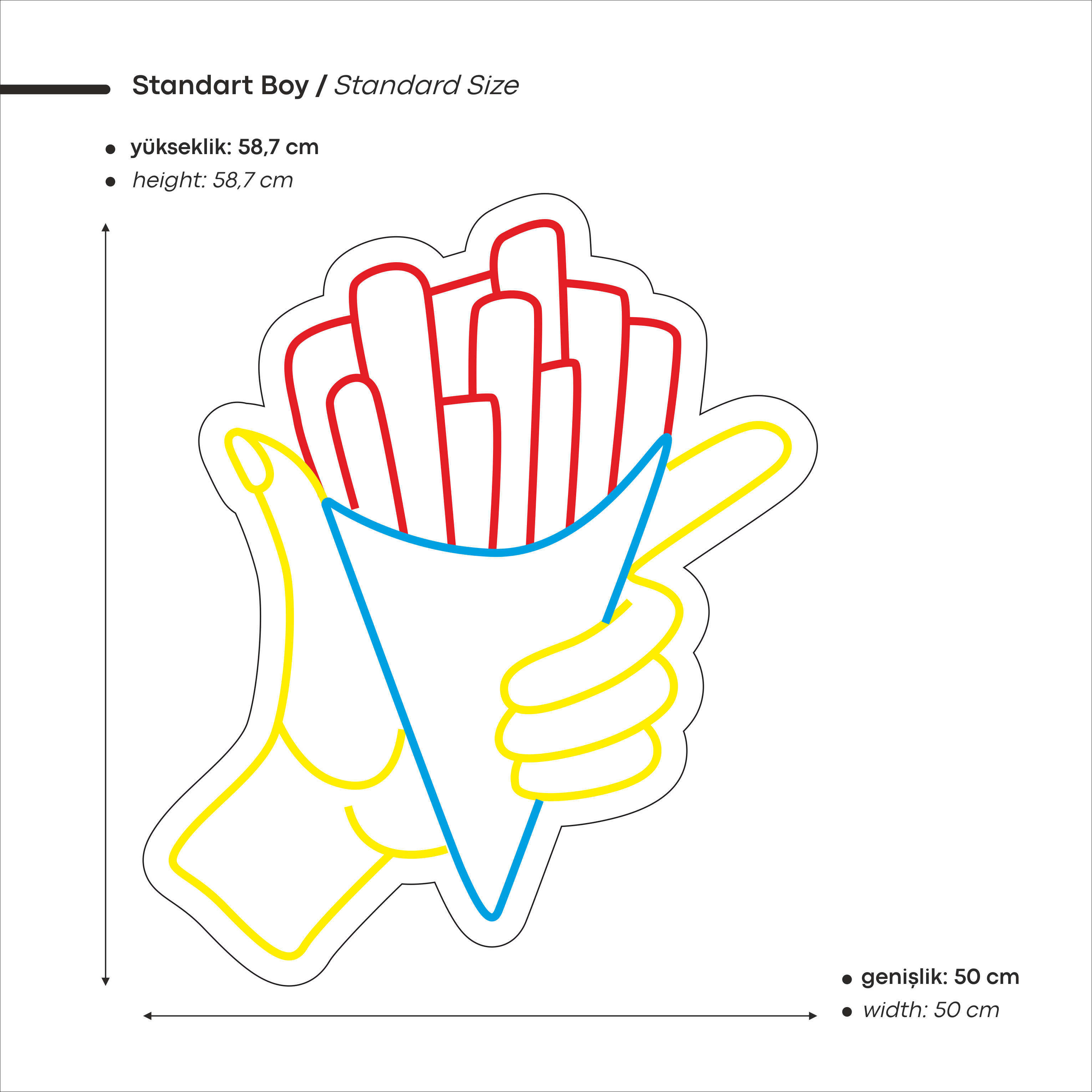 French Fries Led Neon