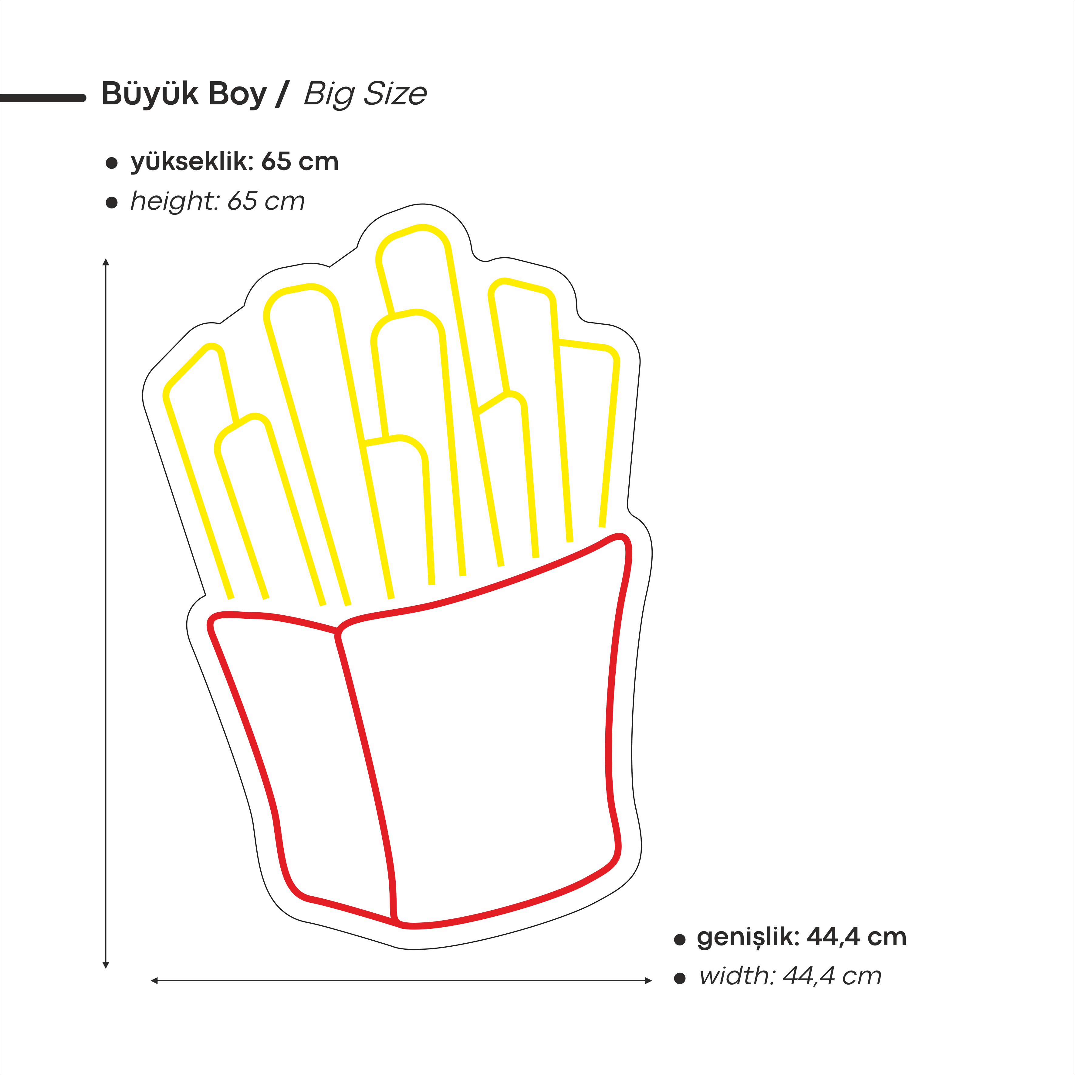 French Fries Led Neon