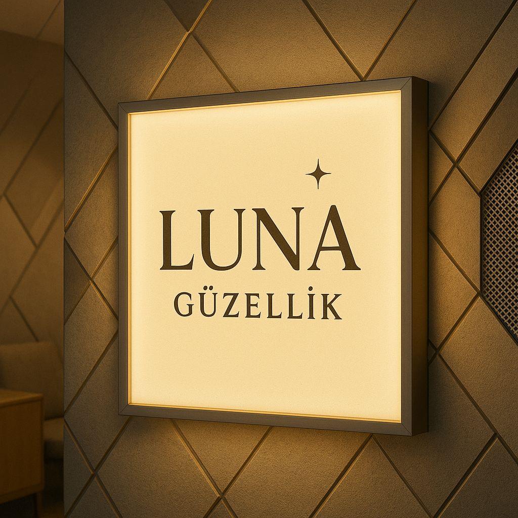 Gümüş Paslanmaz Kare Işıklı Logo Günışığı Led (Ölçü Seçenekli)