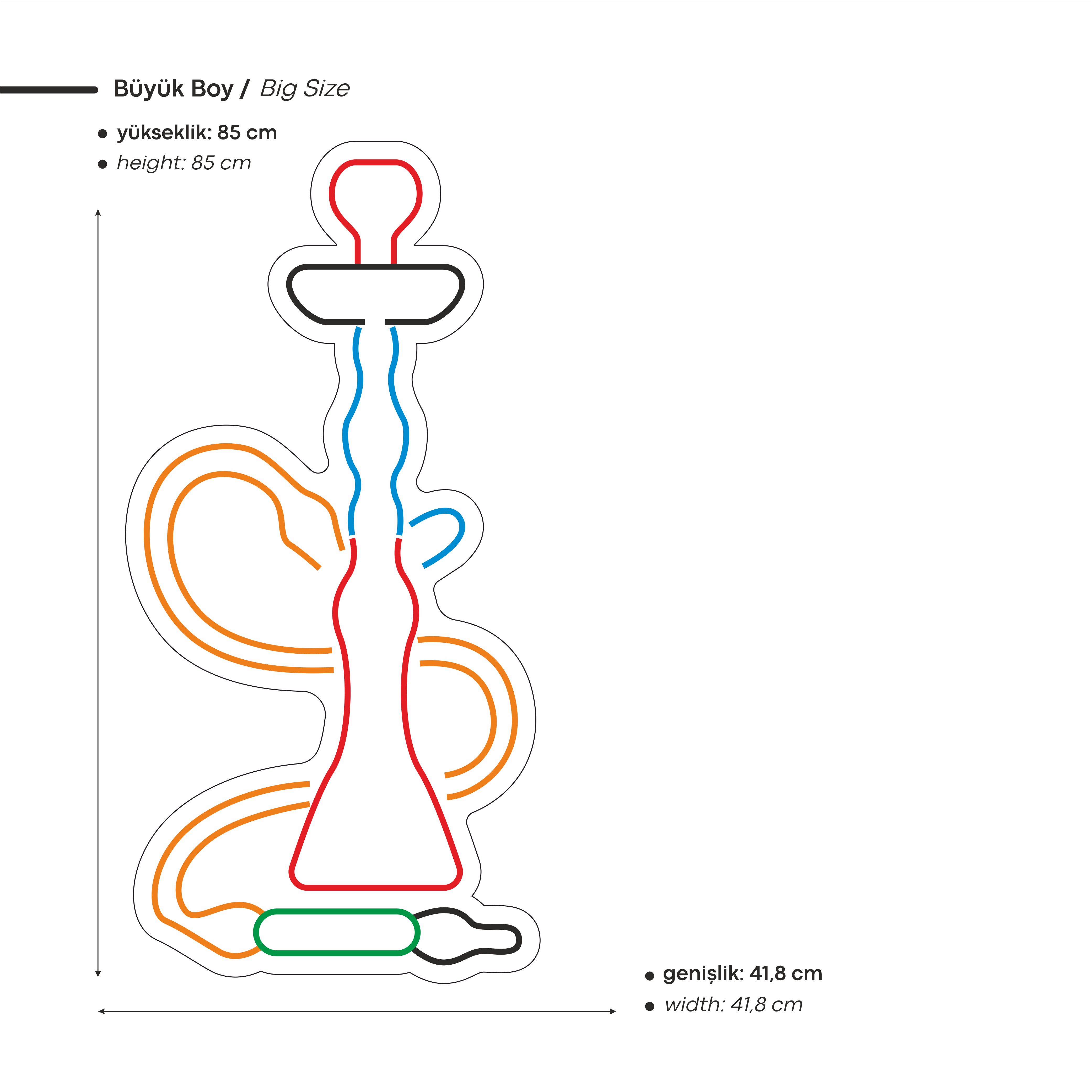 Hookah Figürlü Led Neon