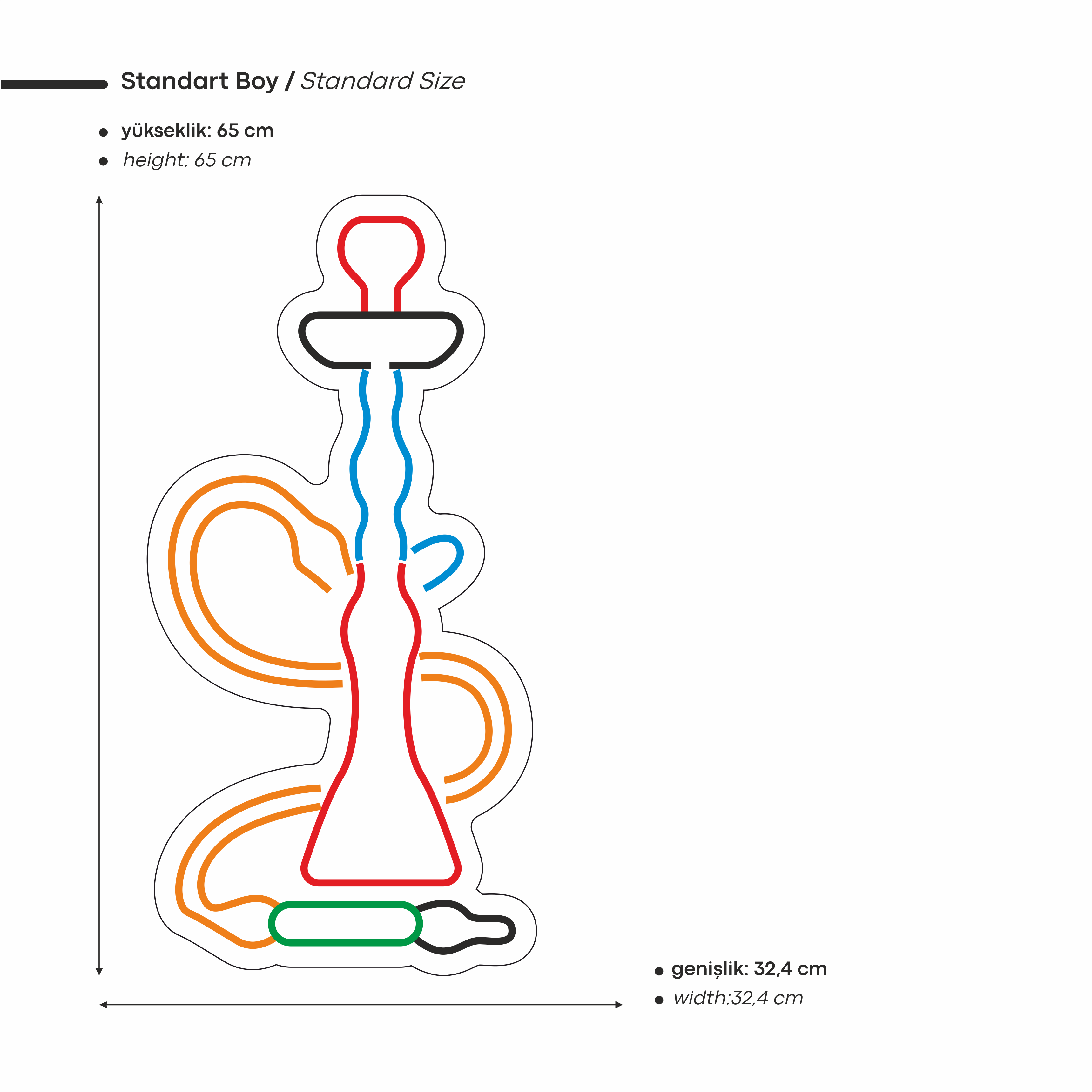 Hookah Figürlü Led Neon