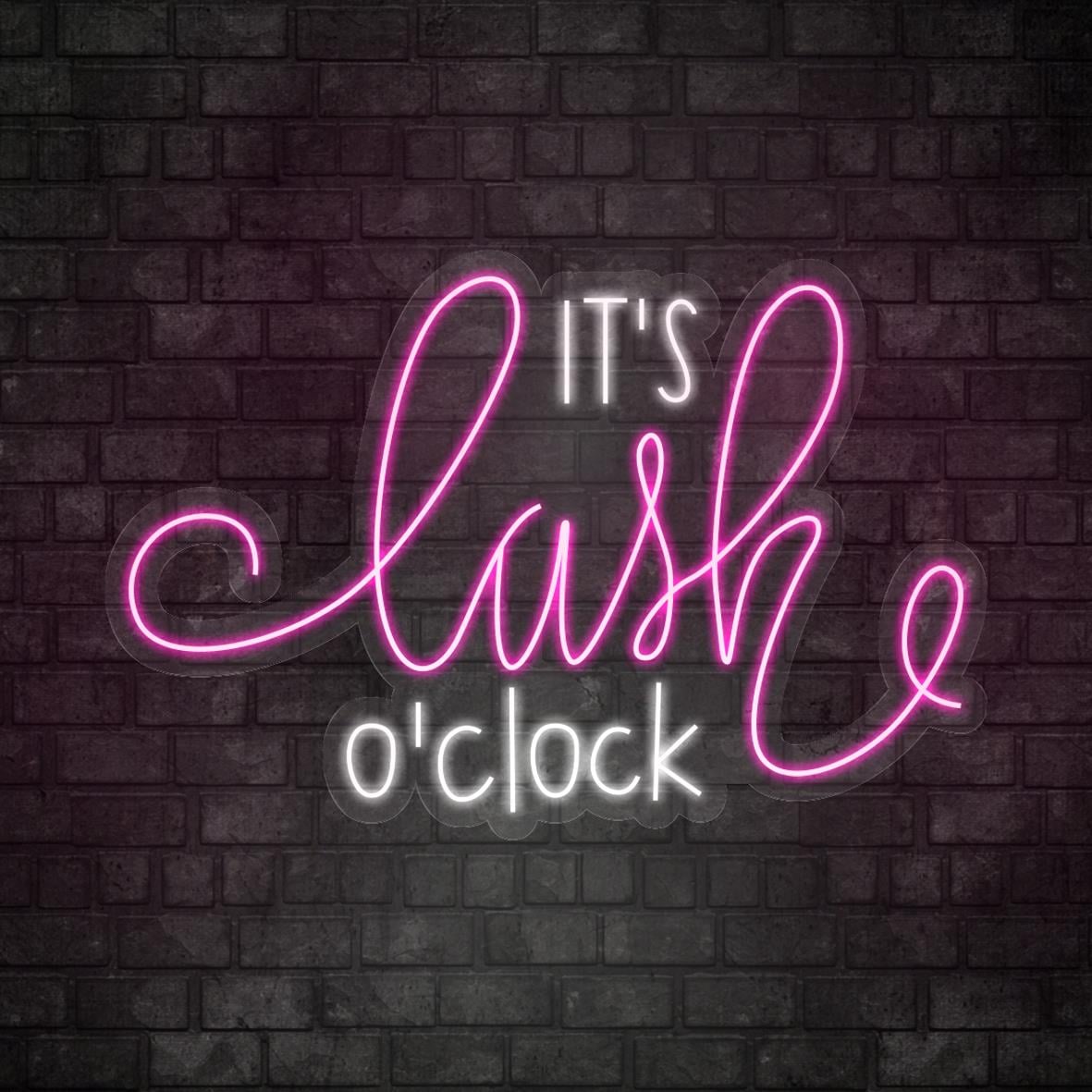 It's Lash O'Clock Yazılı Led Neon
