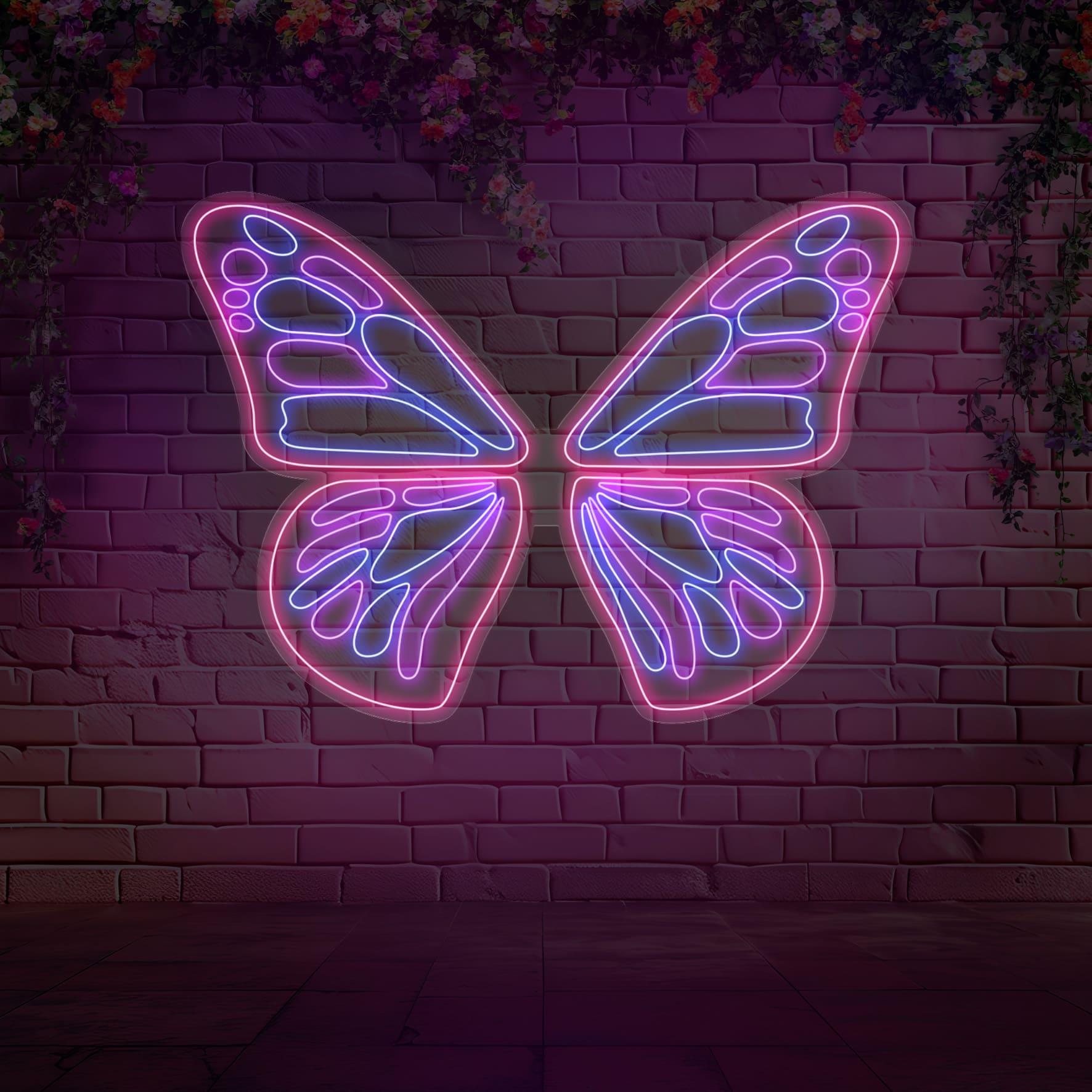 Kelebek Kanatları Led Neon