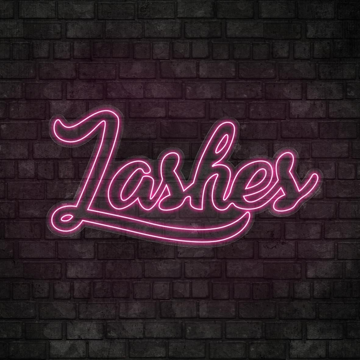 Lashes Yazılı Led Neon