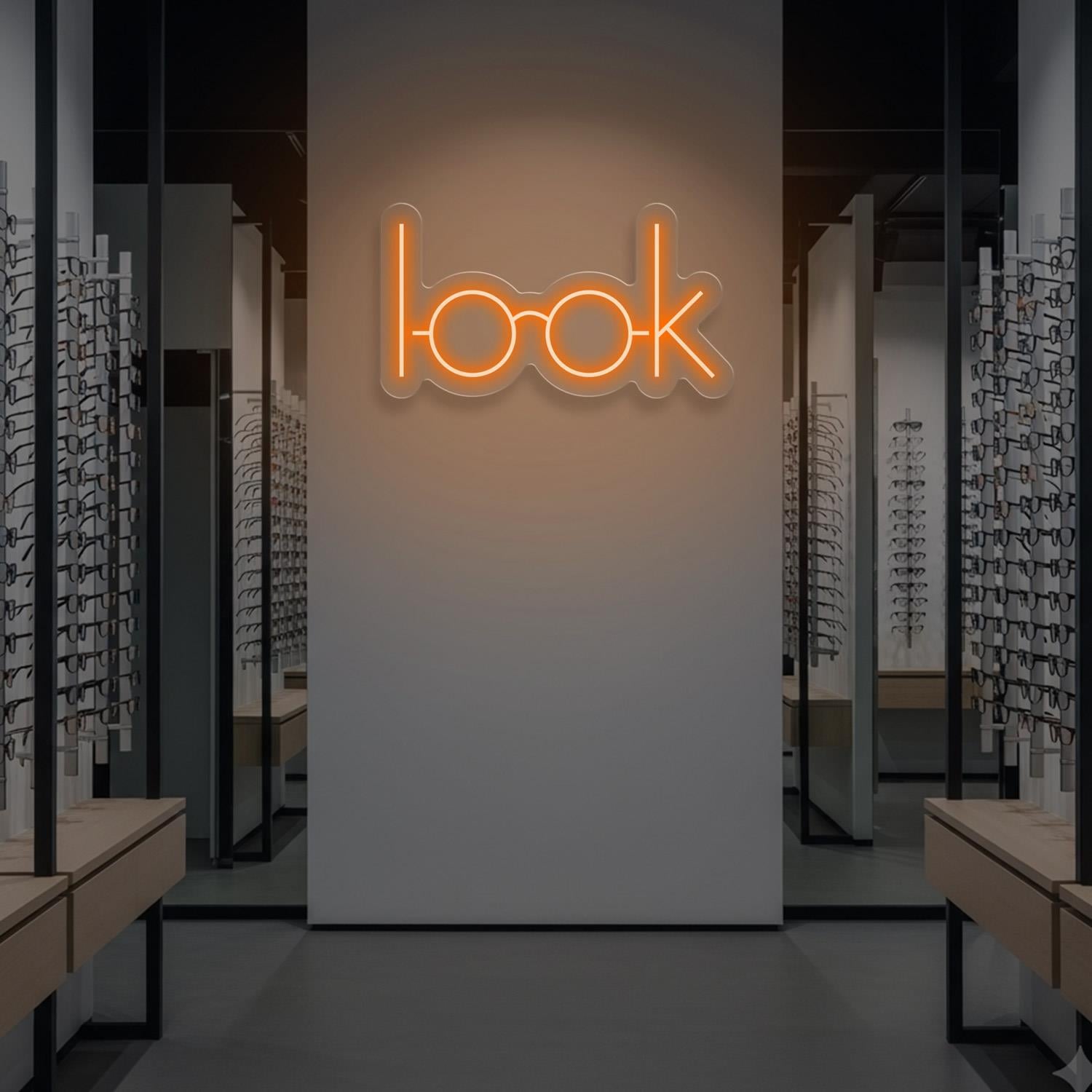 Look Yazılı  Neon Tabela
