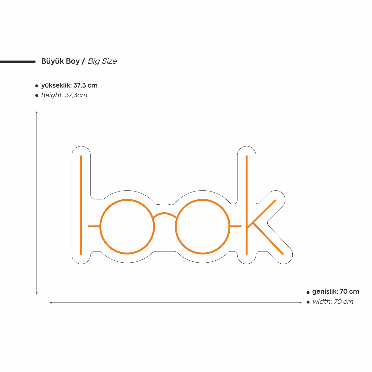 Look Yazılı  Neon Tabela