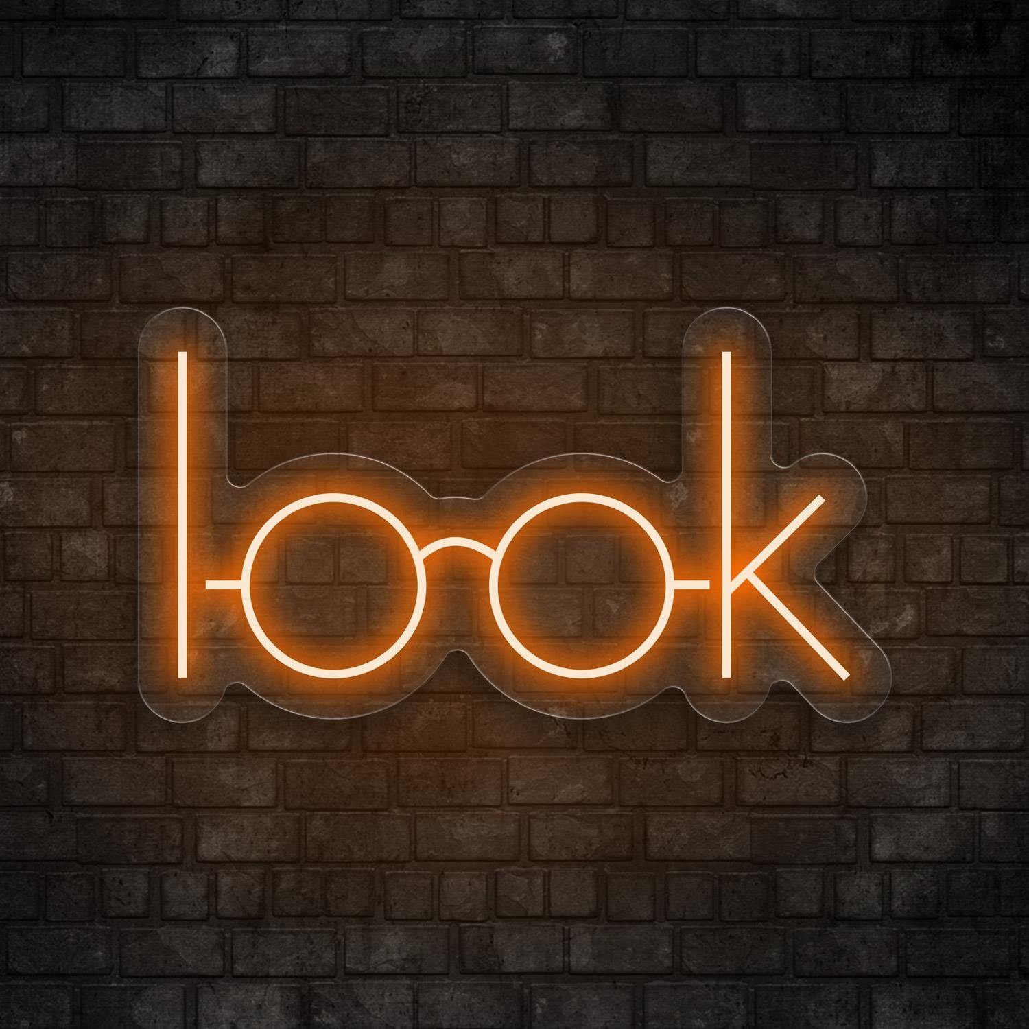 Look Yazılı  Neon Tabela