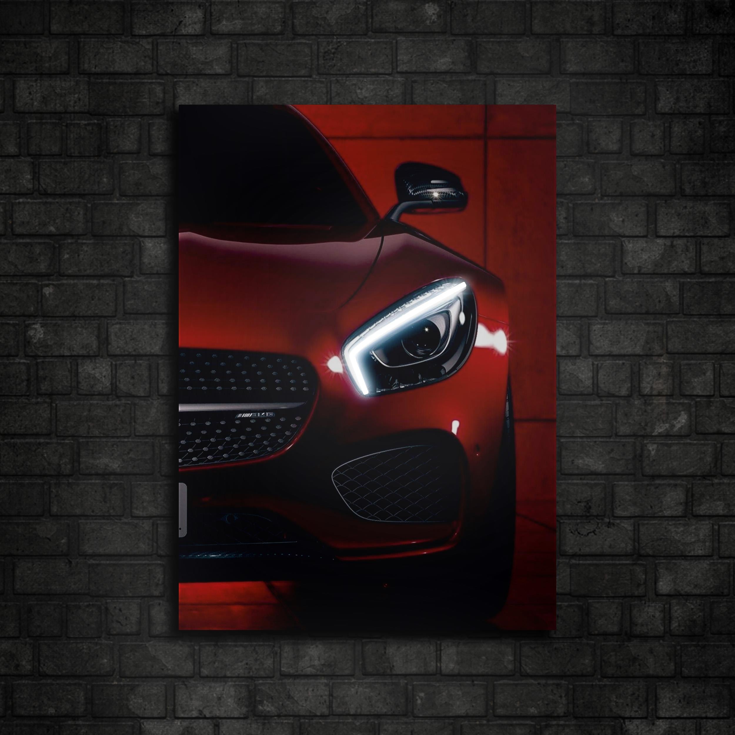 Mercedes Benz AMG GT Araba Neon Tablo