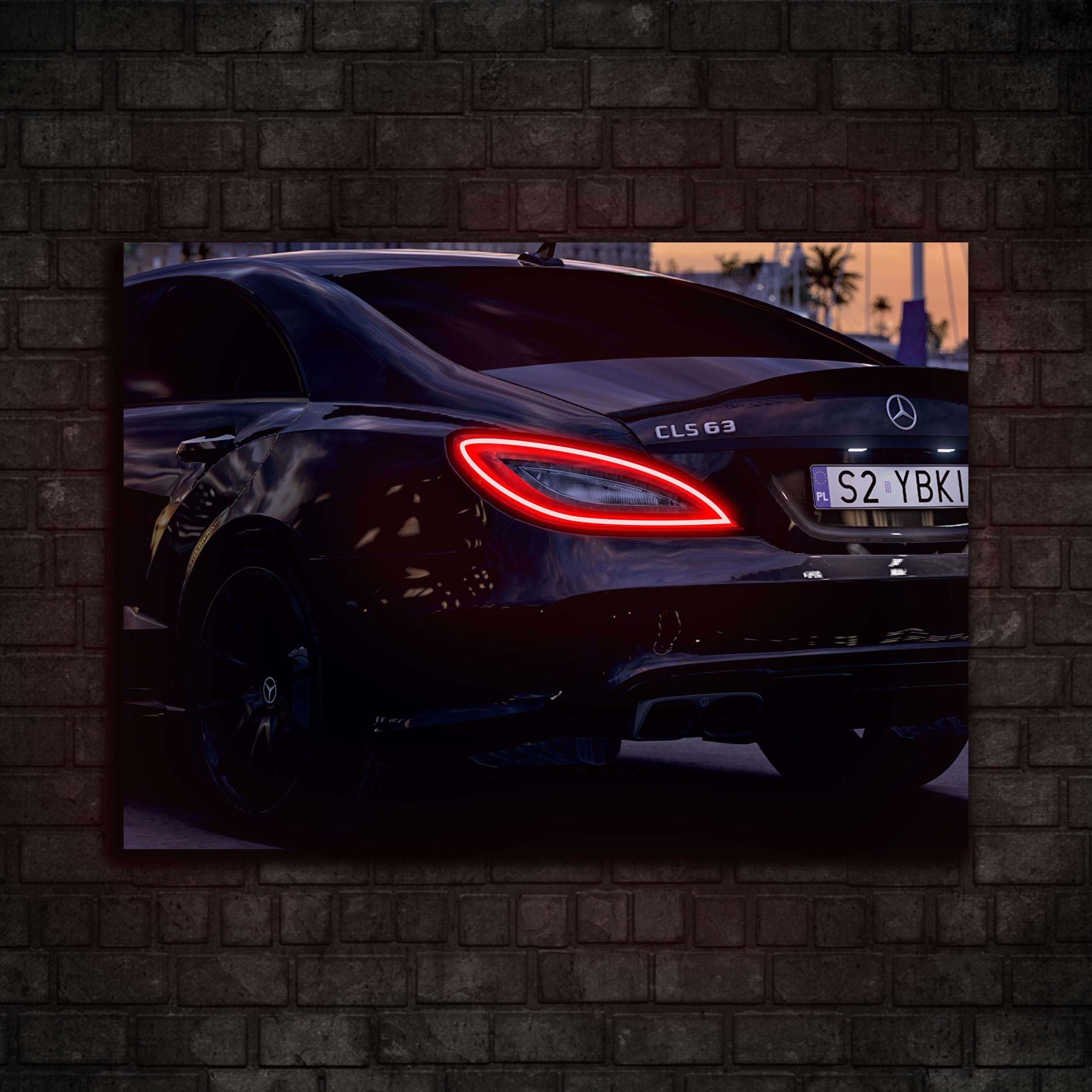 Mercedes Benz CLS 63 AMG Araba Neon Tablo